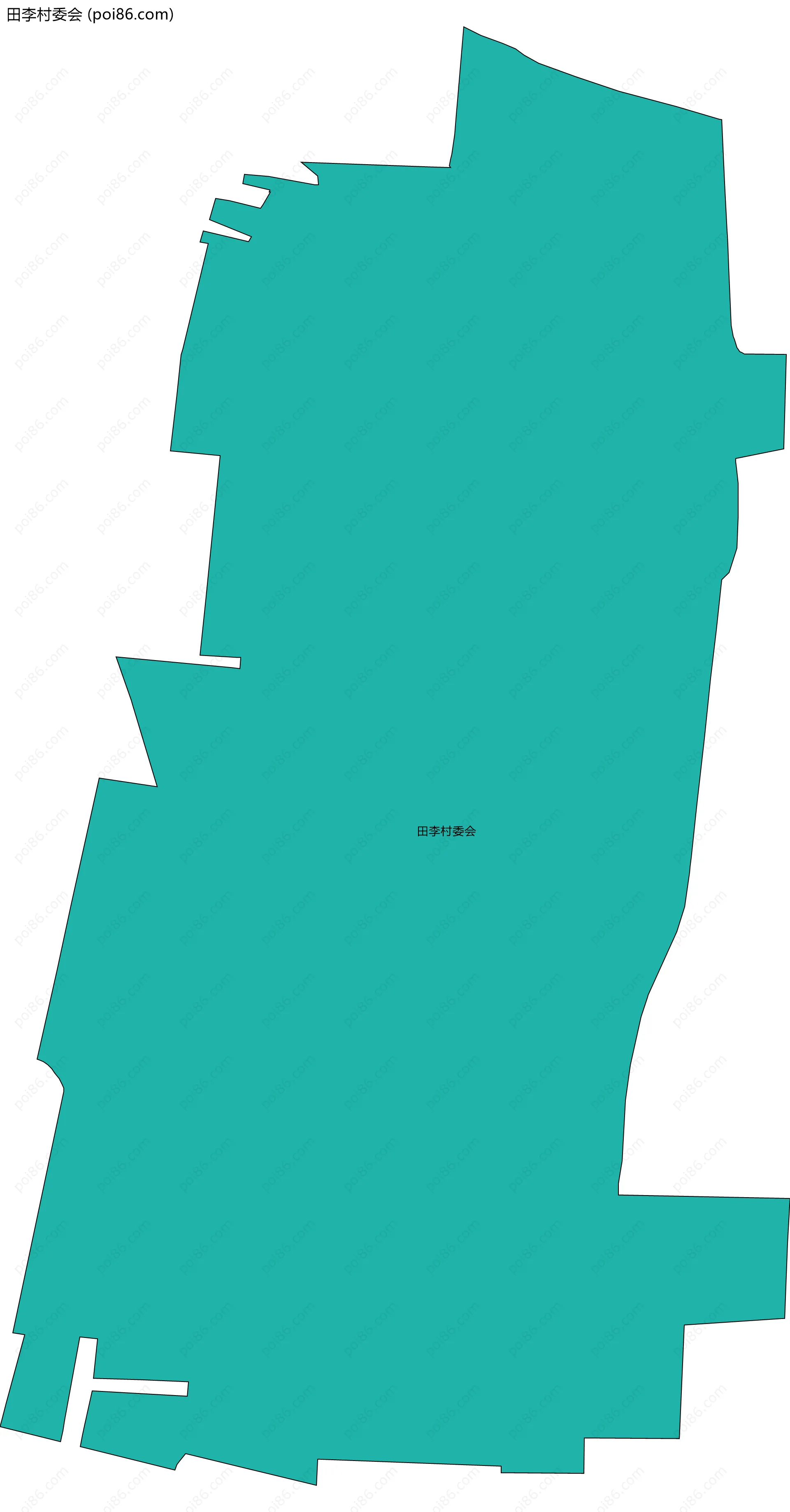 田李村委会边界地图