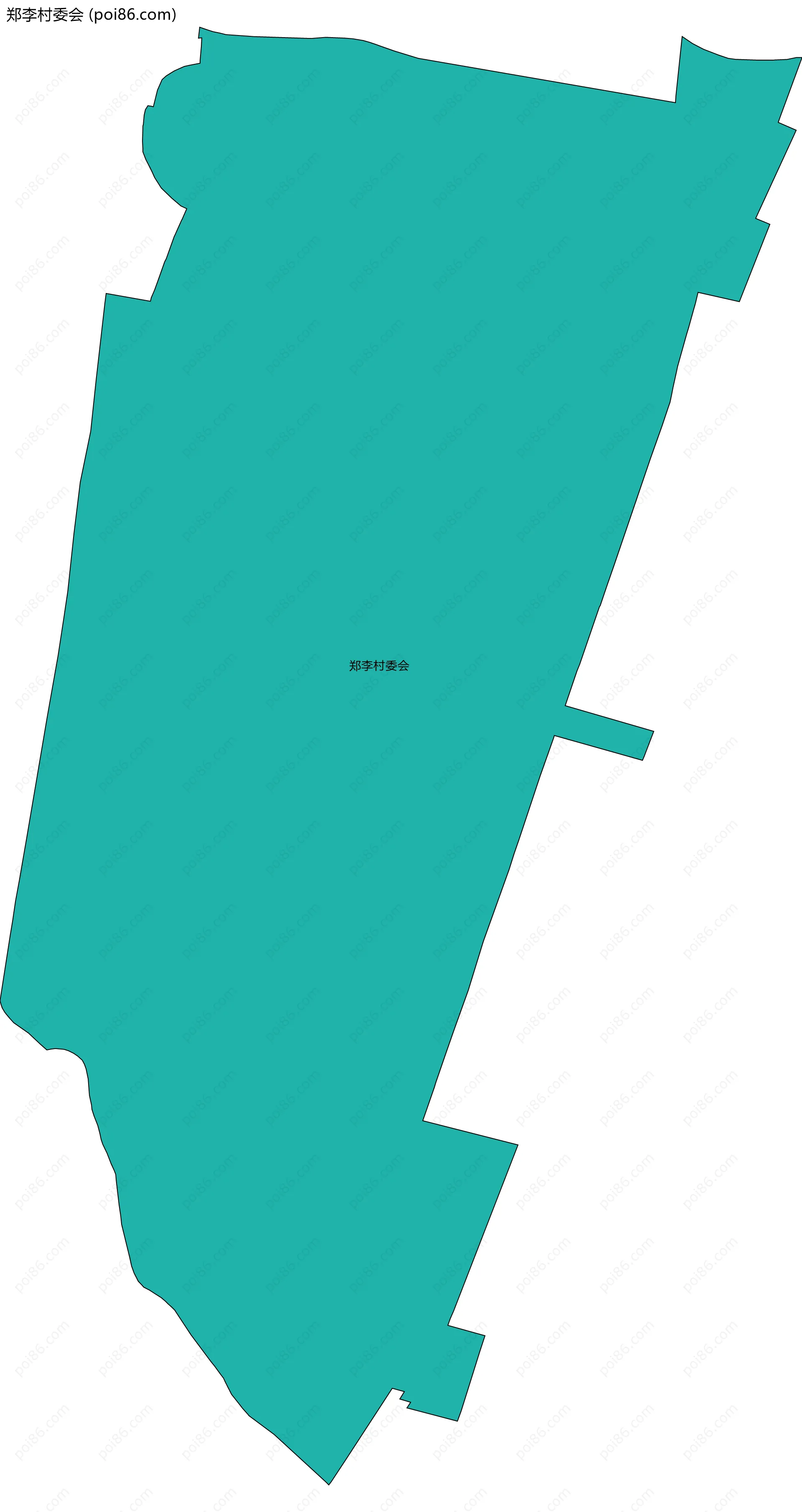郑李村委会边界地图