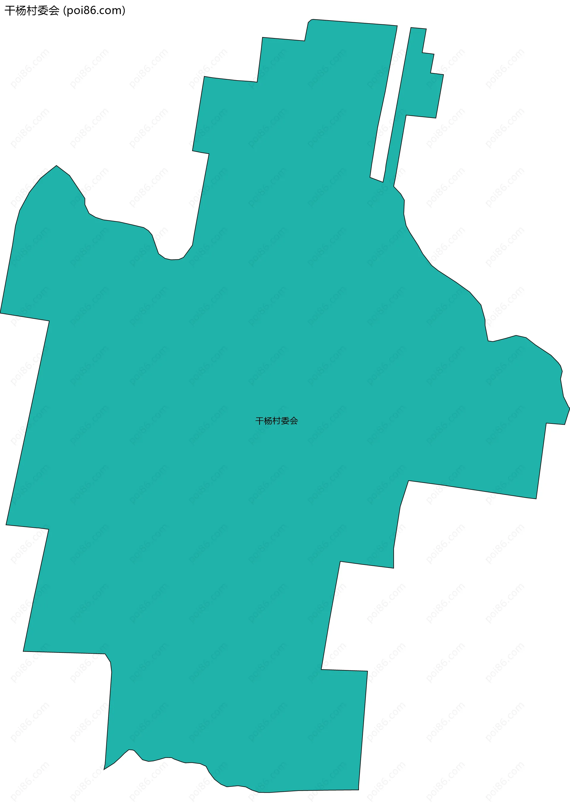 干杨村委会边界地图