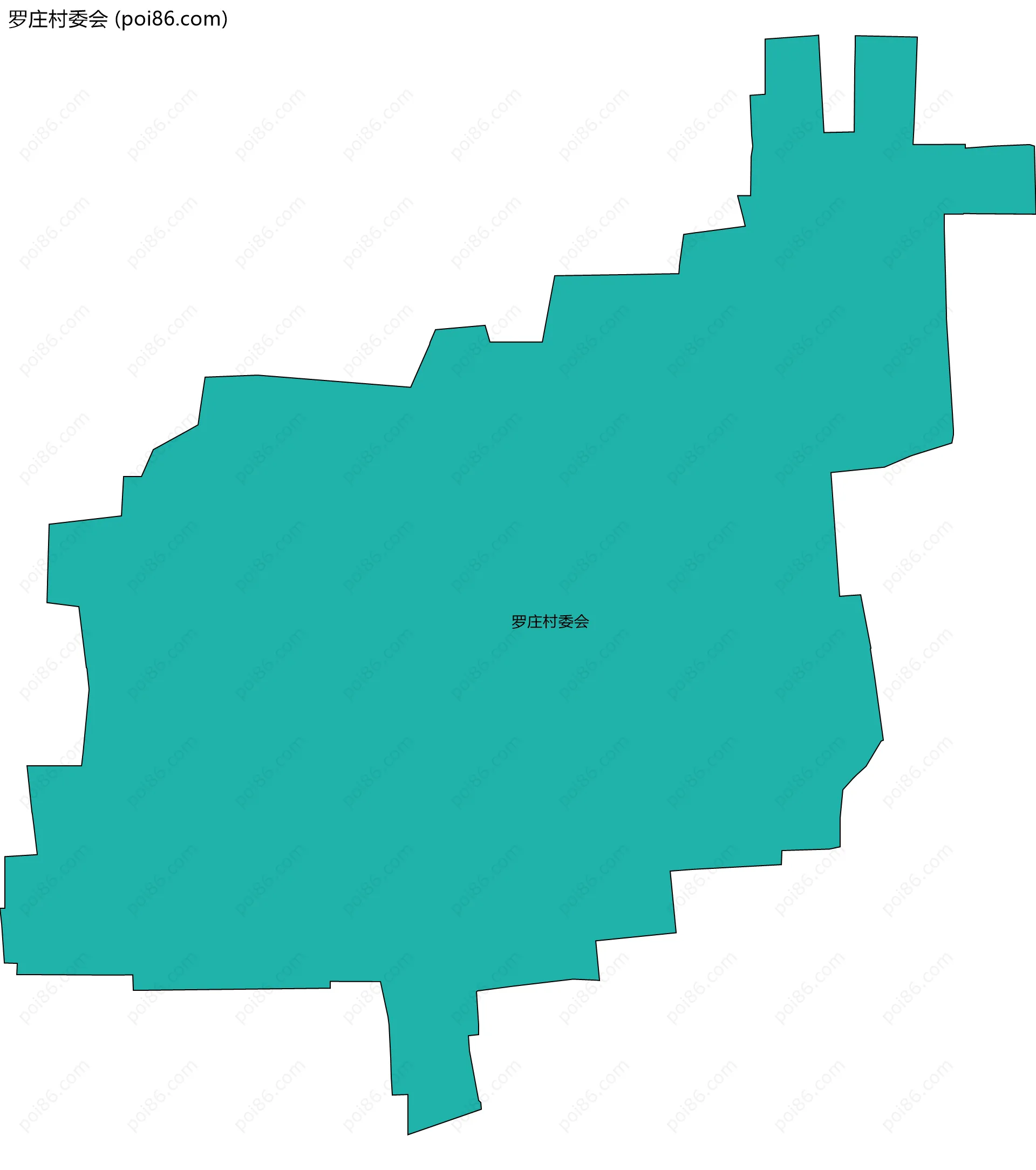 罗庄村委会边界地图