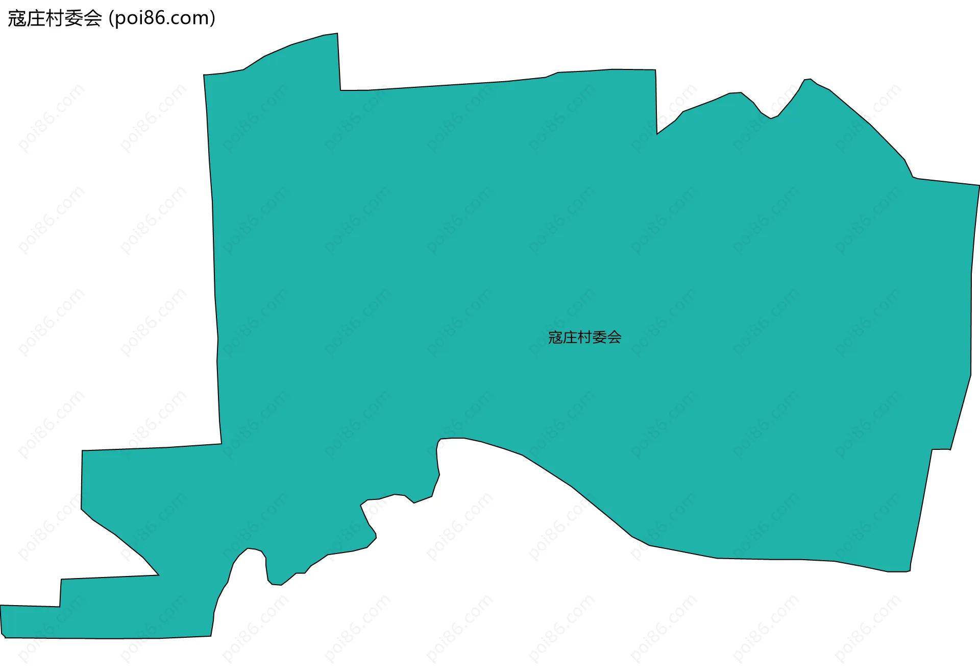 寇庄村委会边界地图