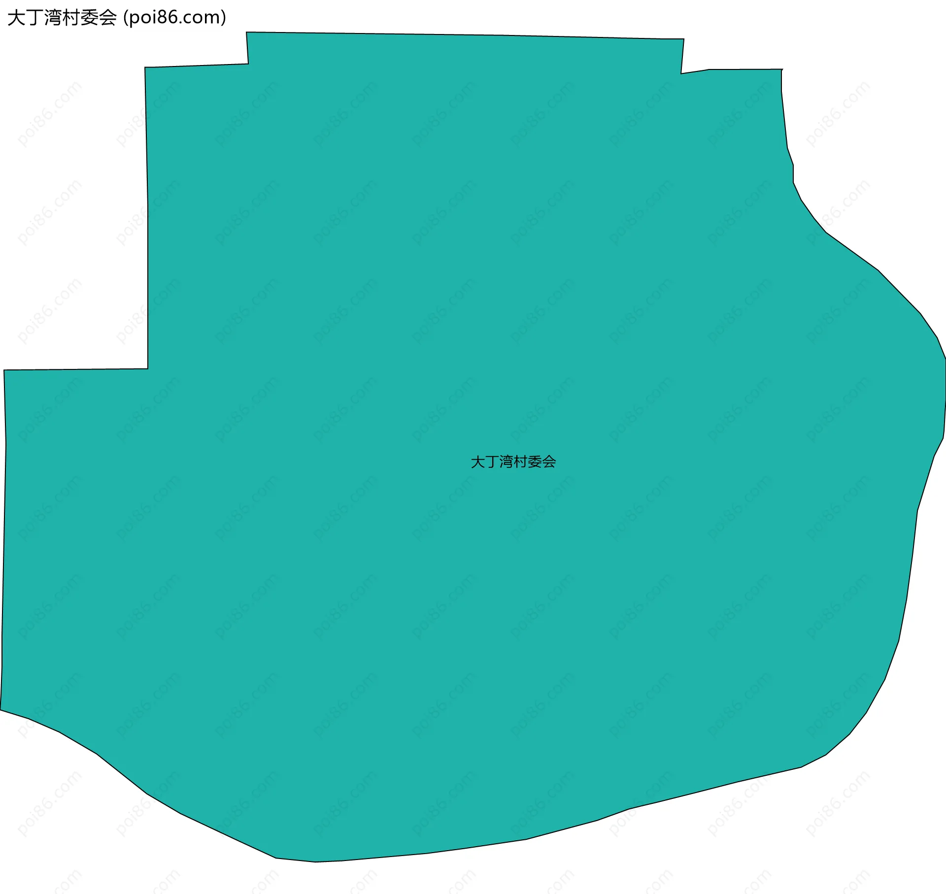 大丁湾村委会边界地图