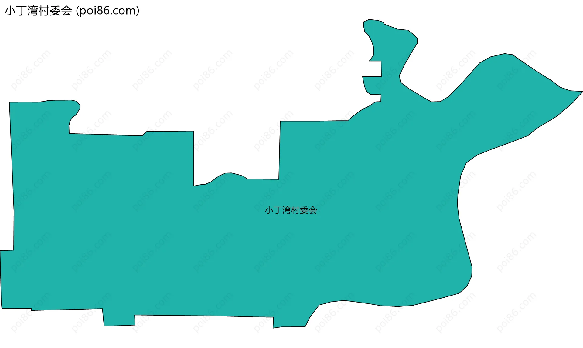 小丁湾村委会边界地图