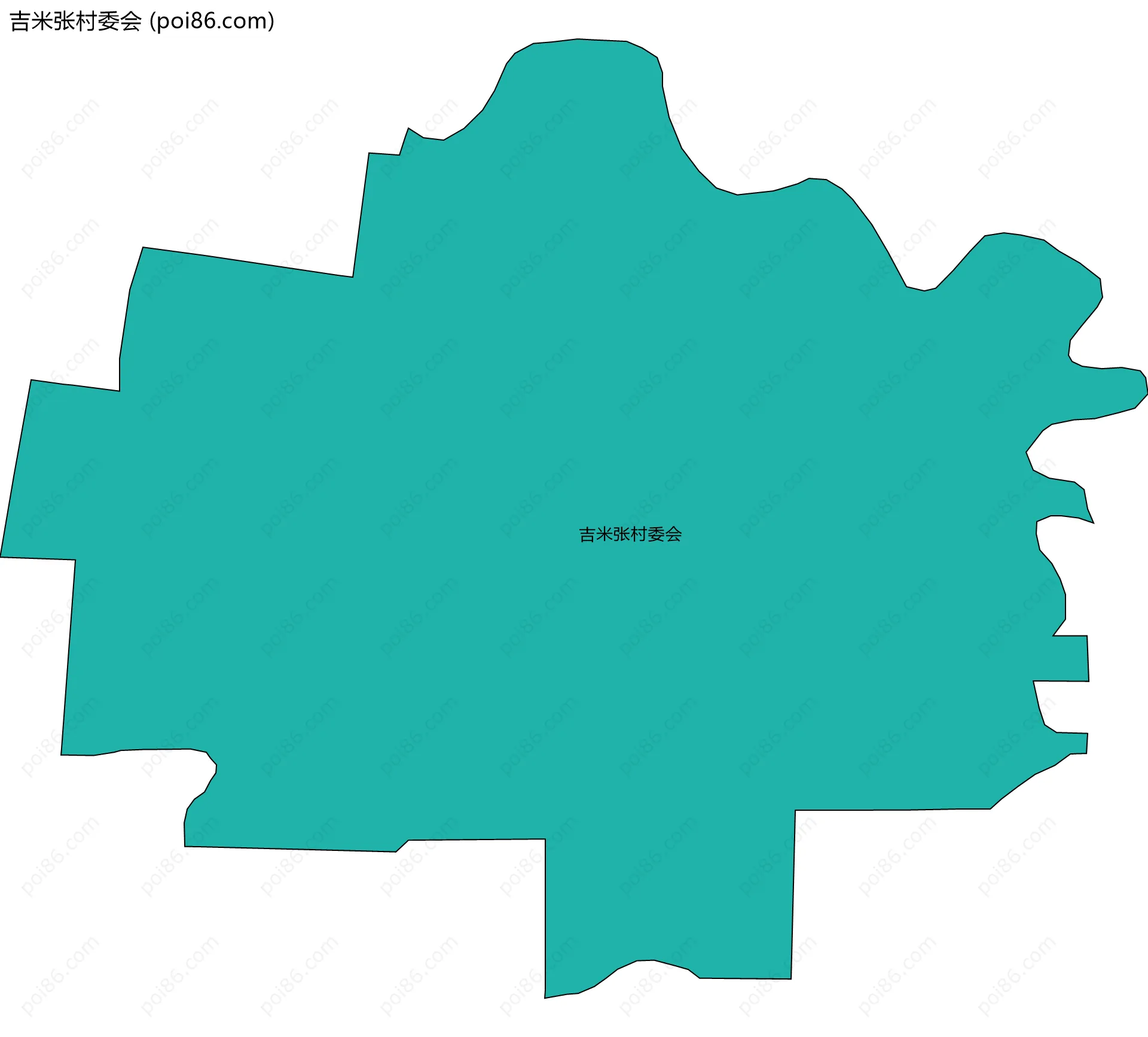 吉米张村委会边界地图