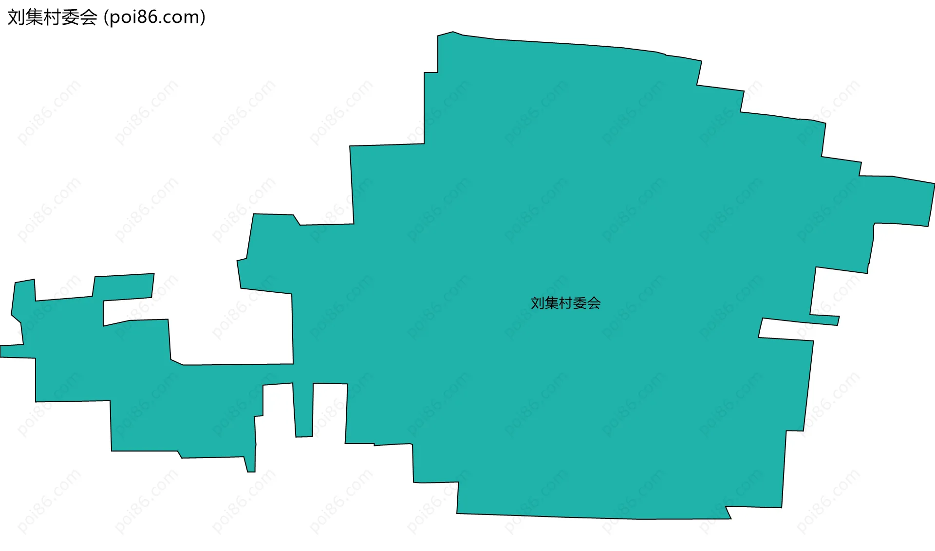 刘集村委会边界地图