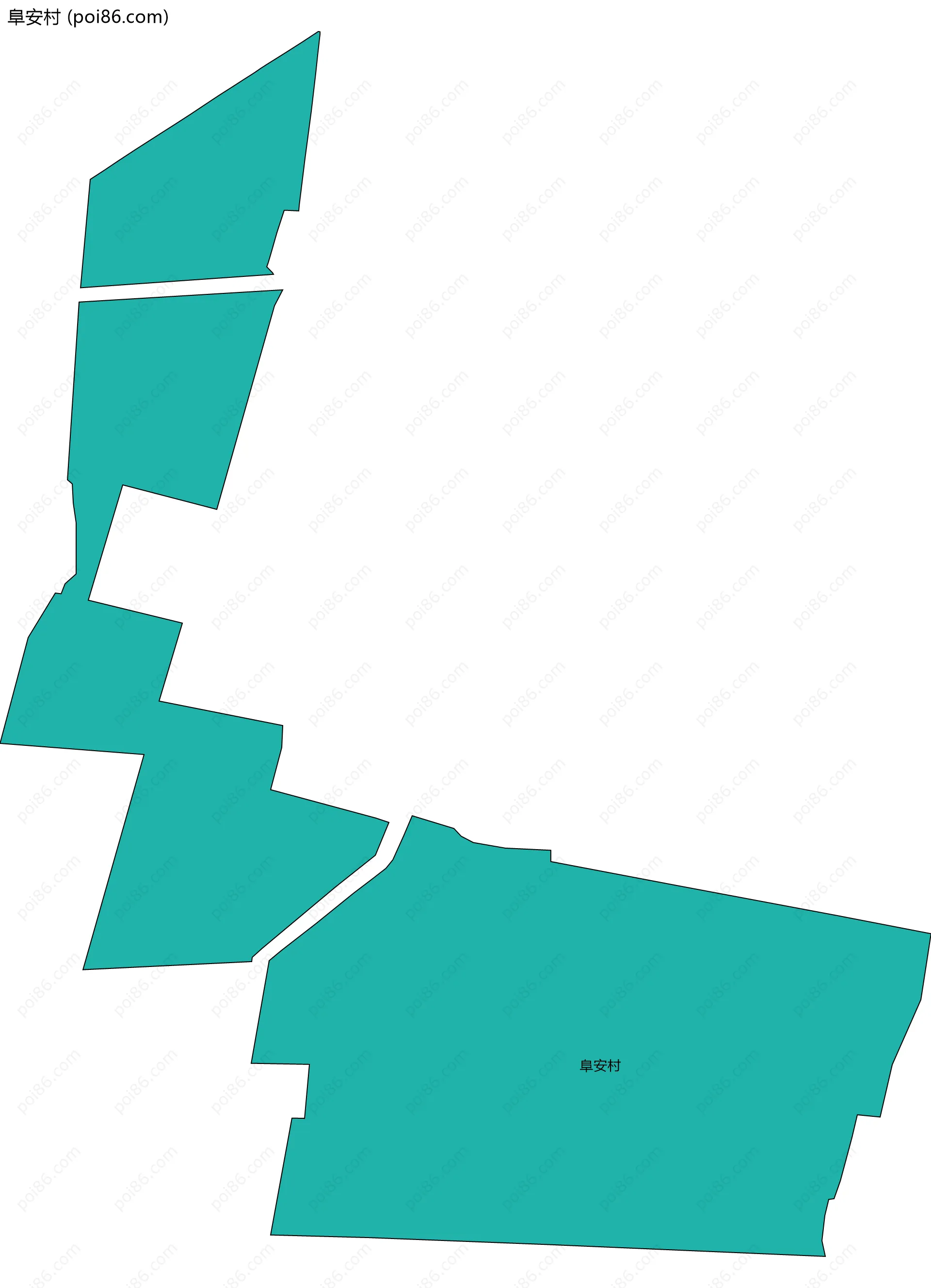 阜安村边界地图