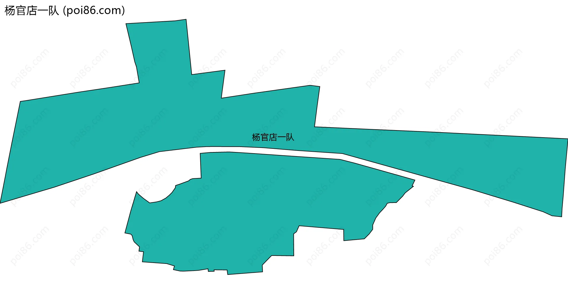 杨官店一队边界地图