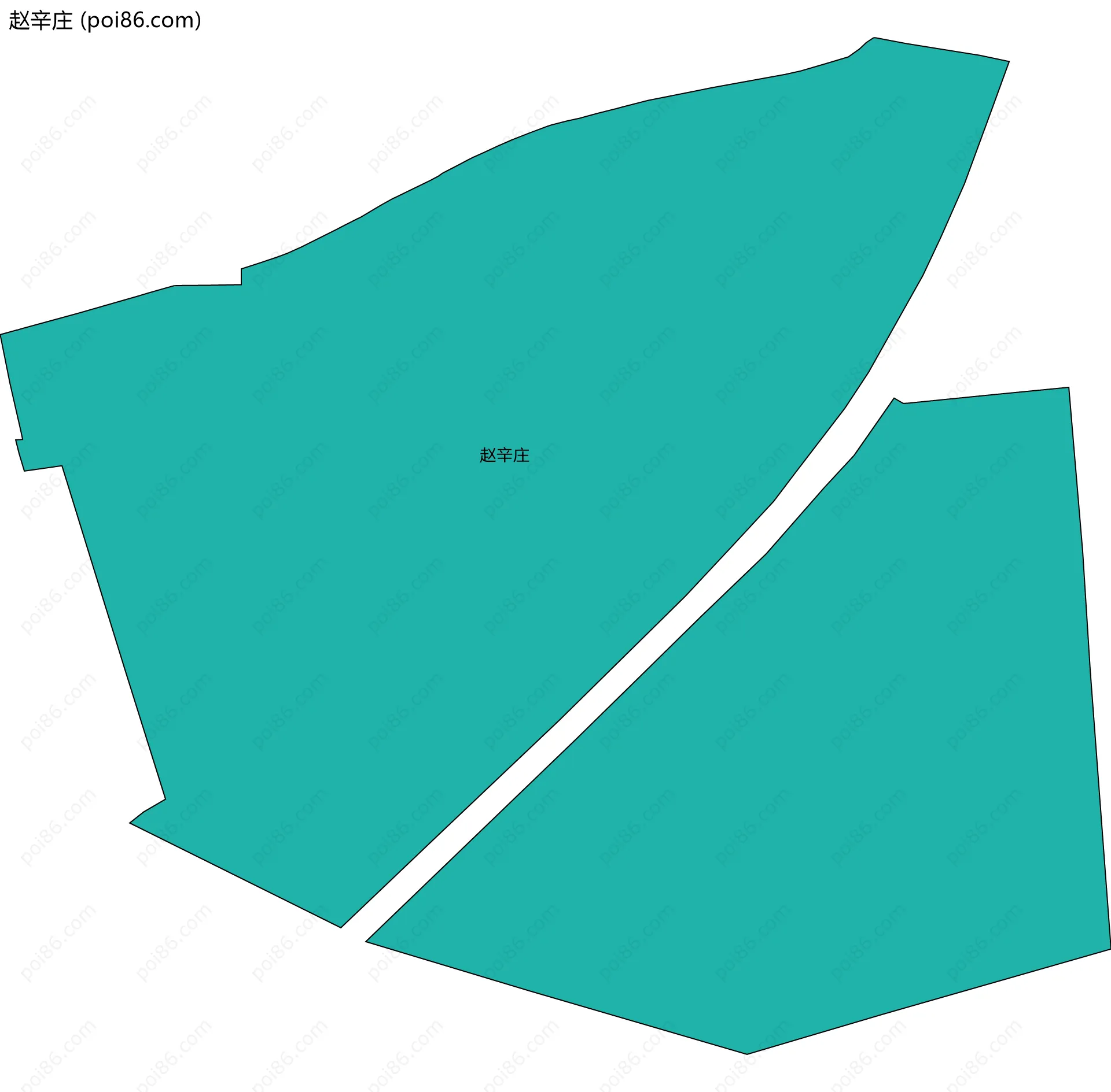 赵辛庄边界地图