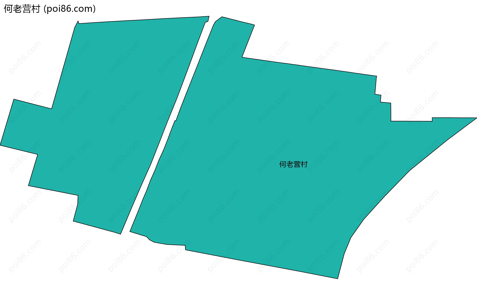 何老营村边界地图