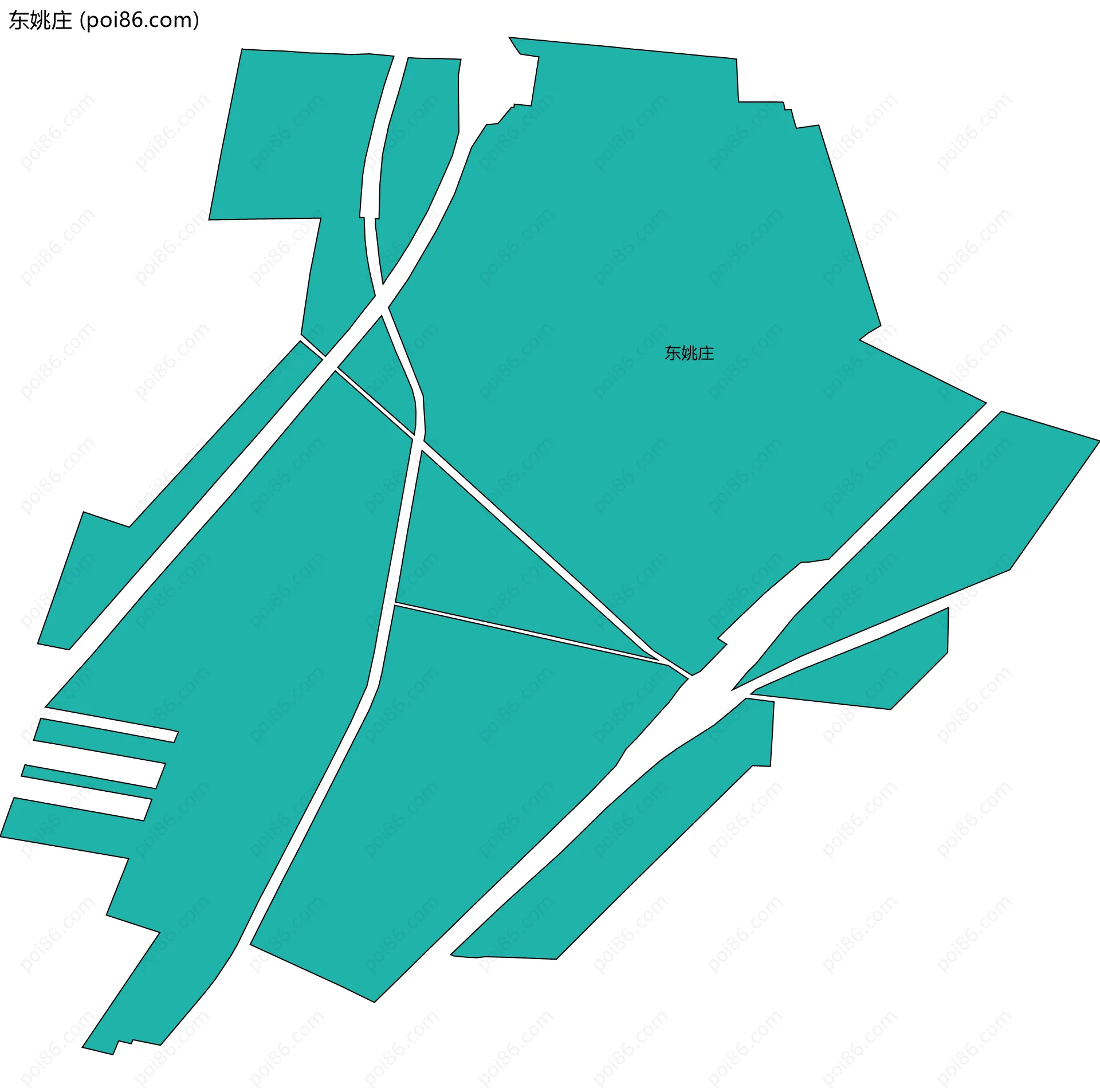 东姚庄边界地图