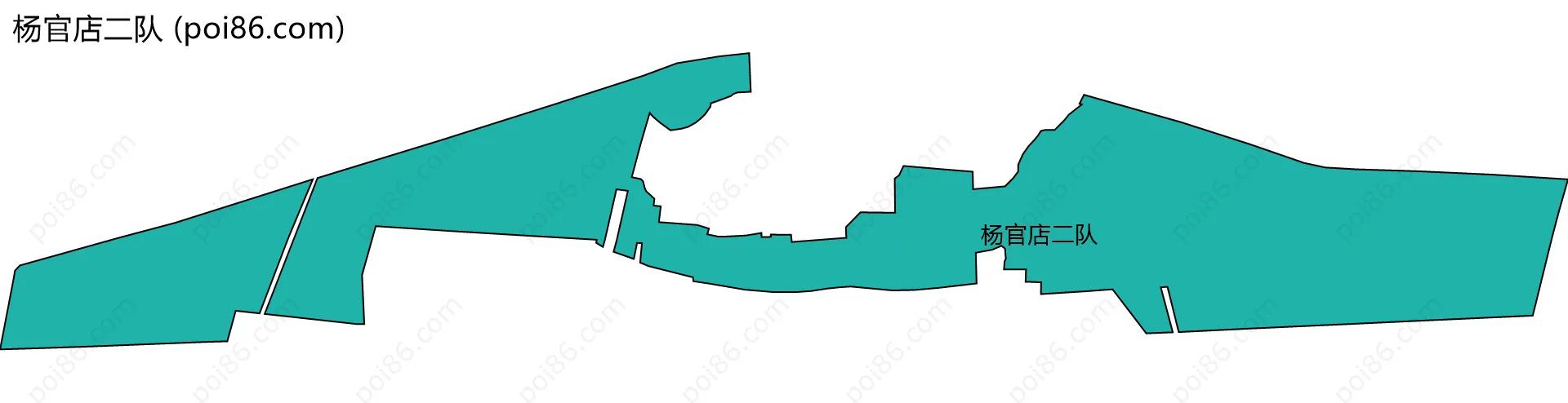 杨官店二队边界地图