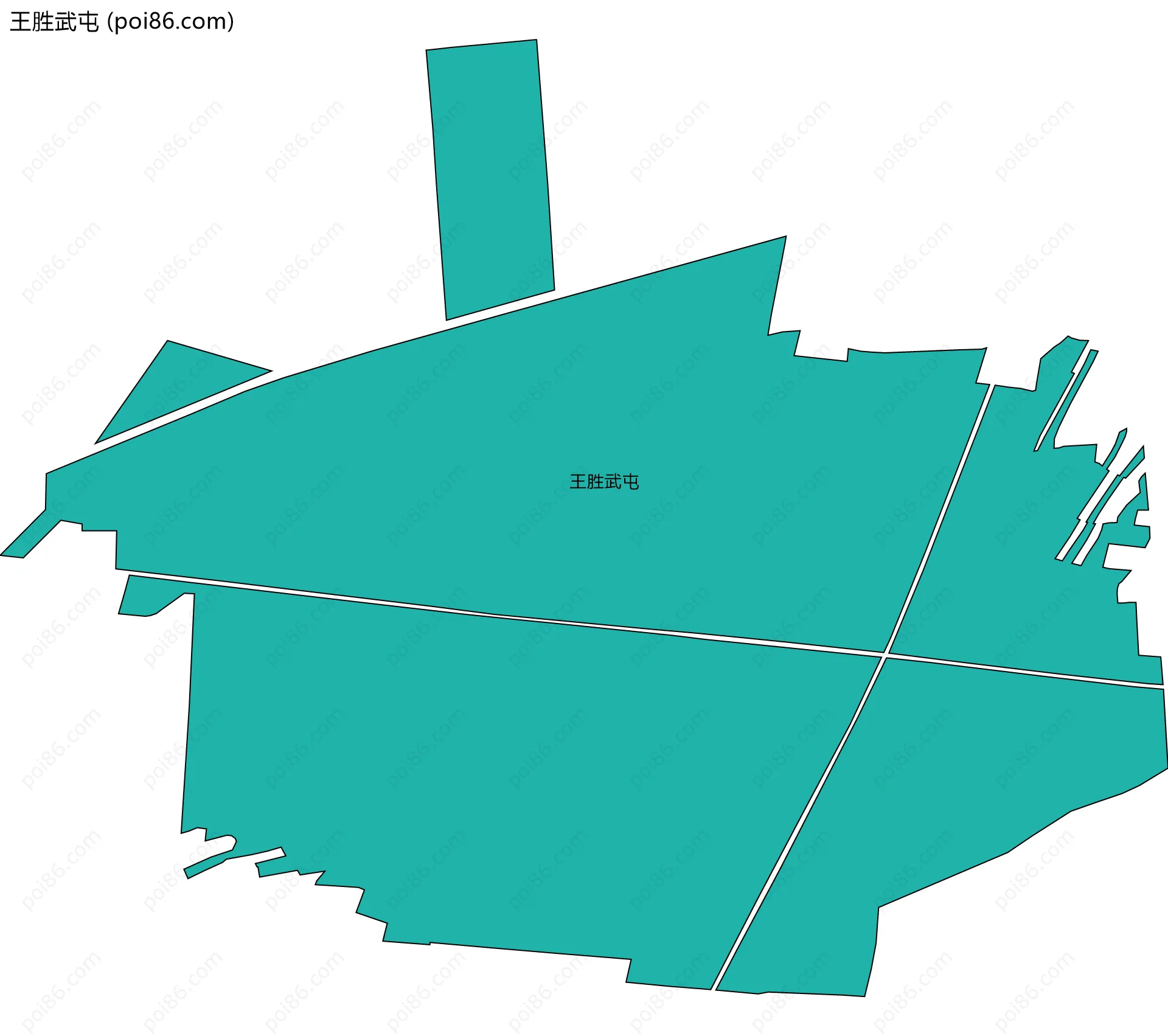 王胜武屯边界地图