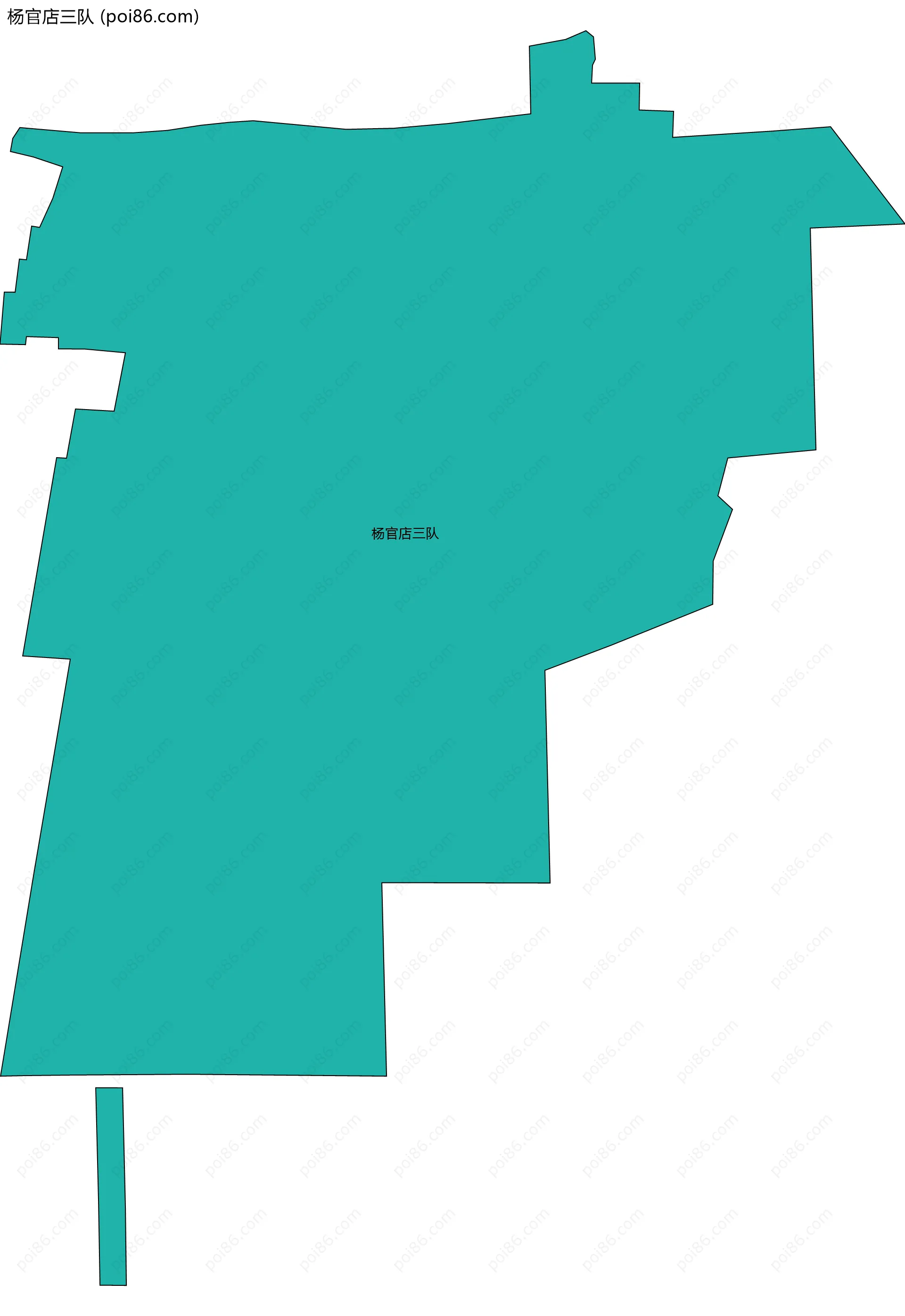 杨官店三队边界地图