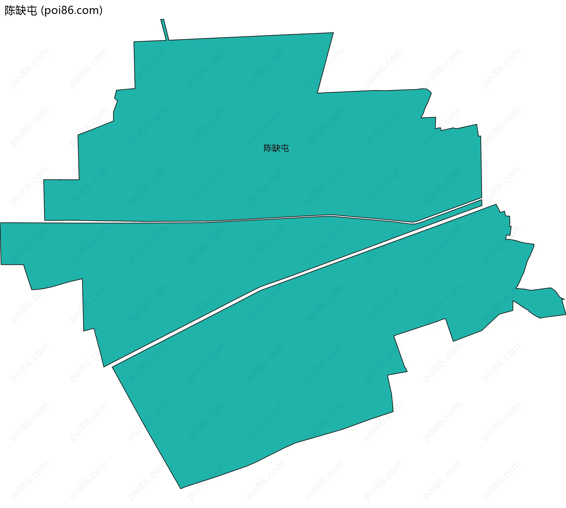 陈缺屯边界地图