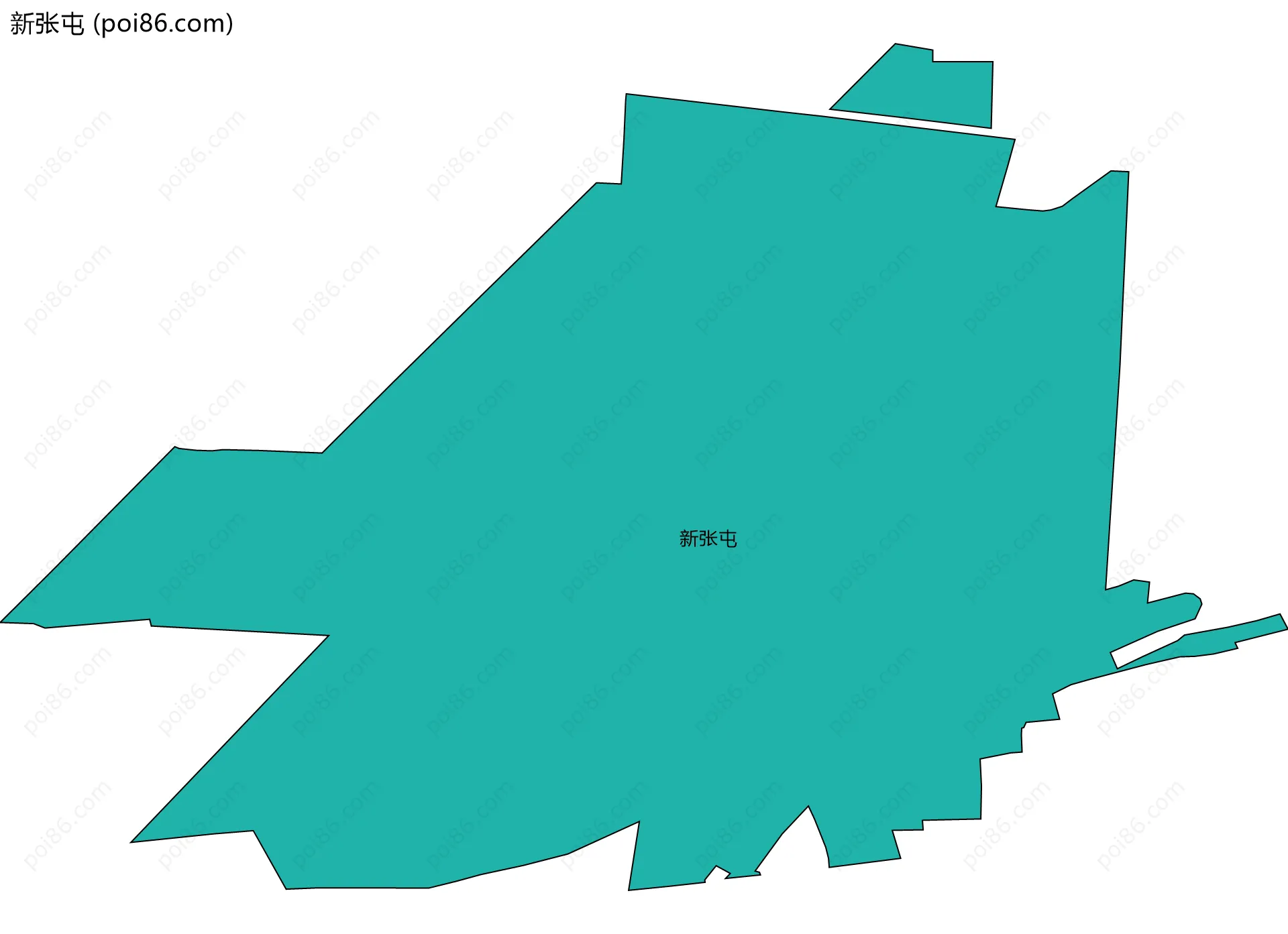 新张屯边界地图