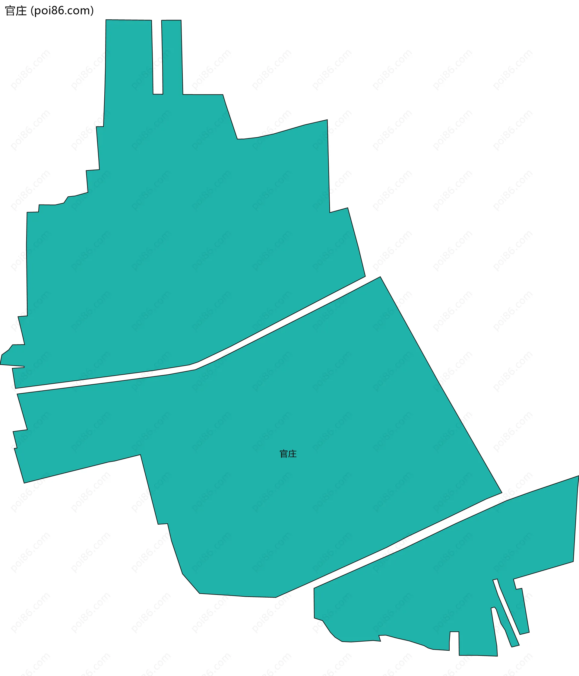 官庄边界地图