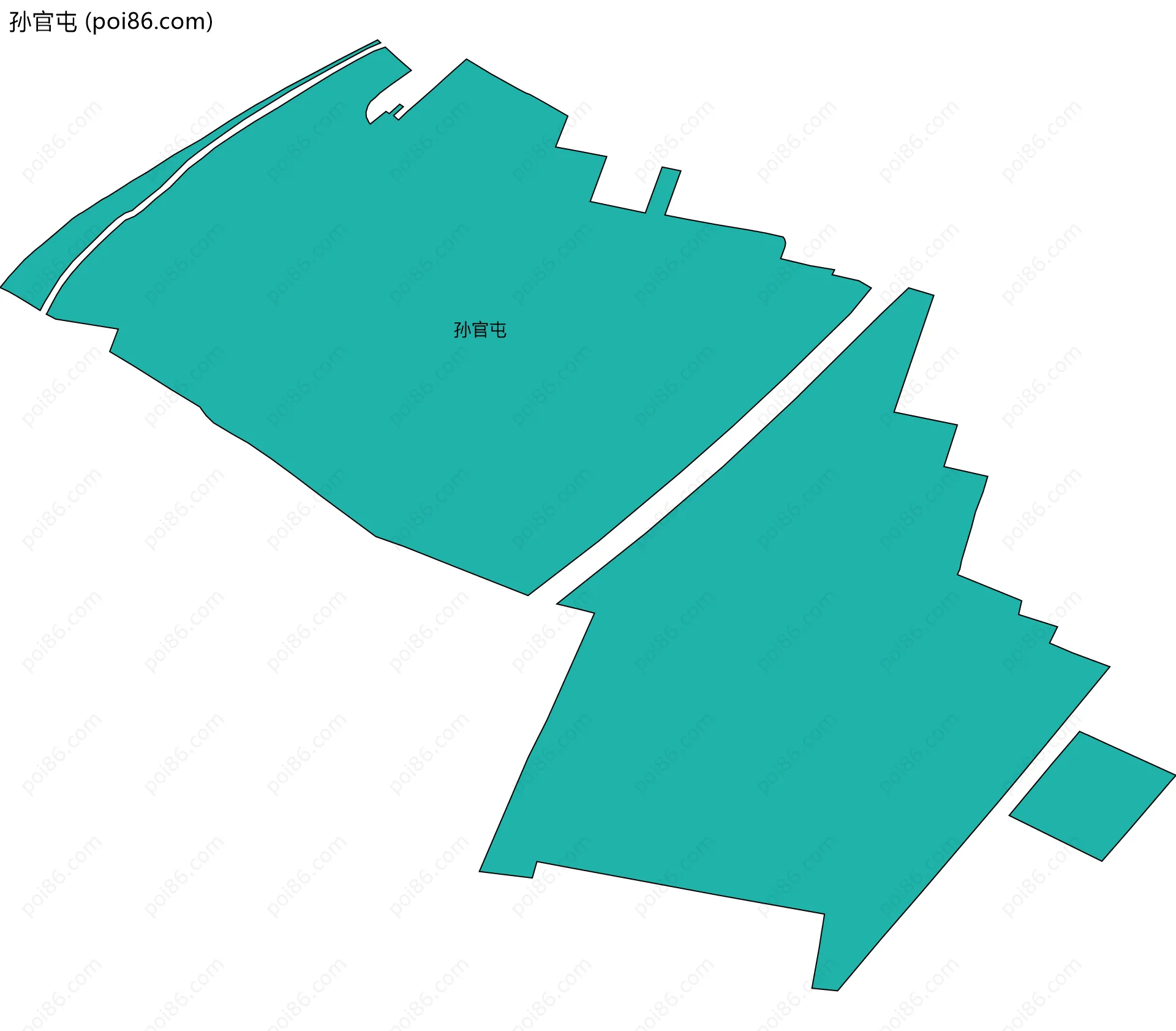 孙官屯边界地图