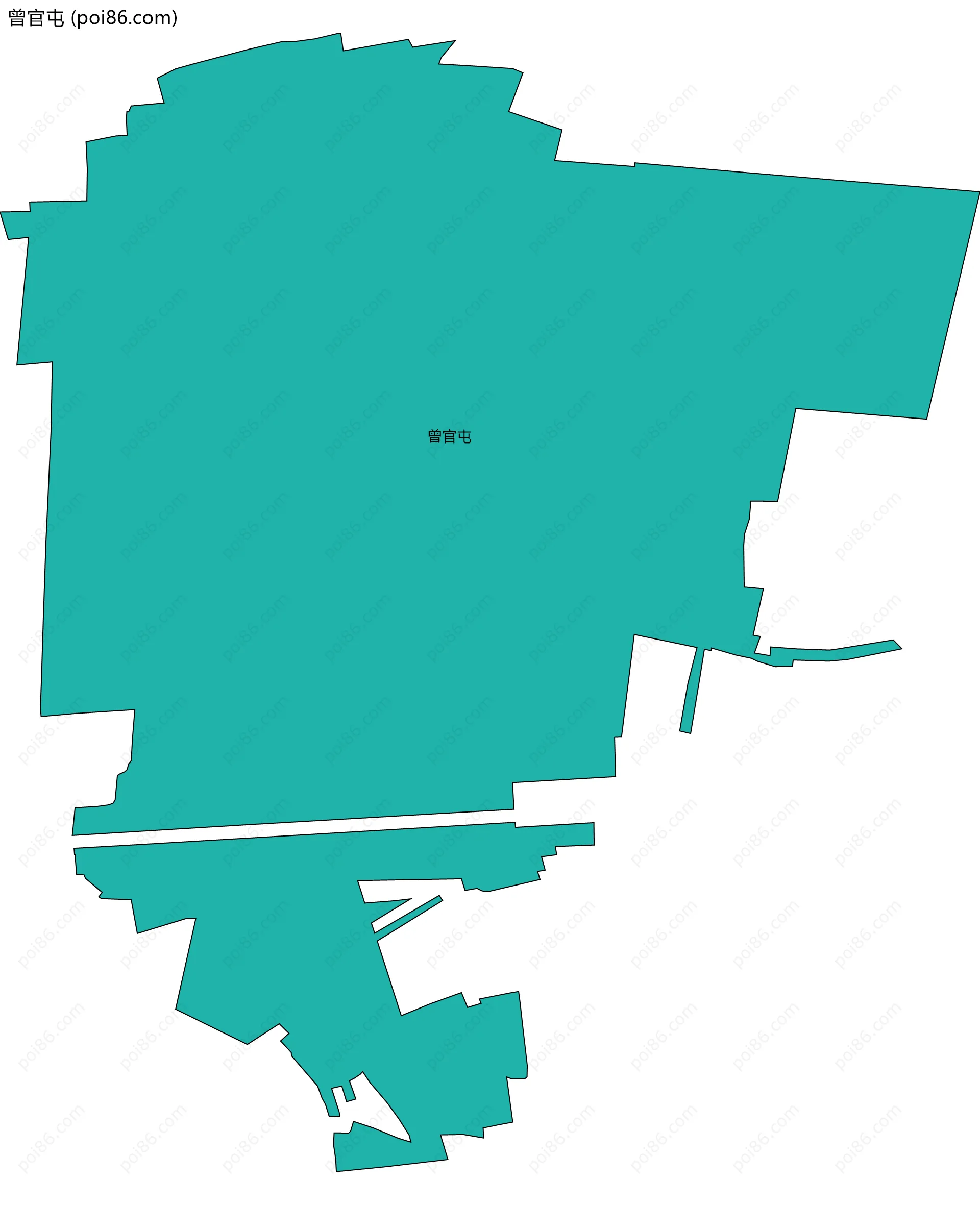 曾官屯边界地图