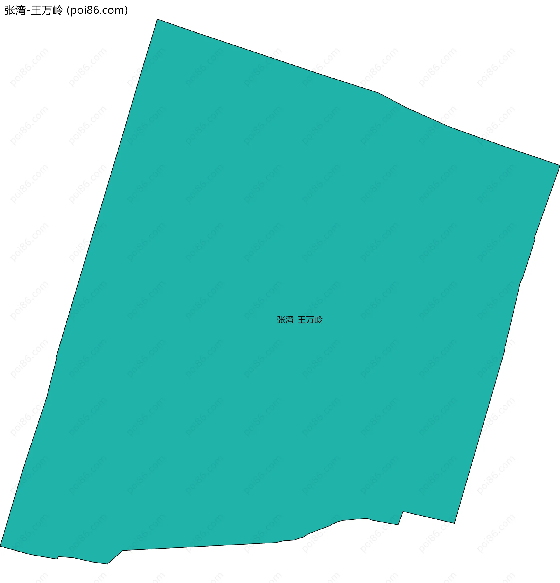 张湾-王万岭边界地图