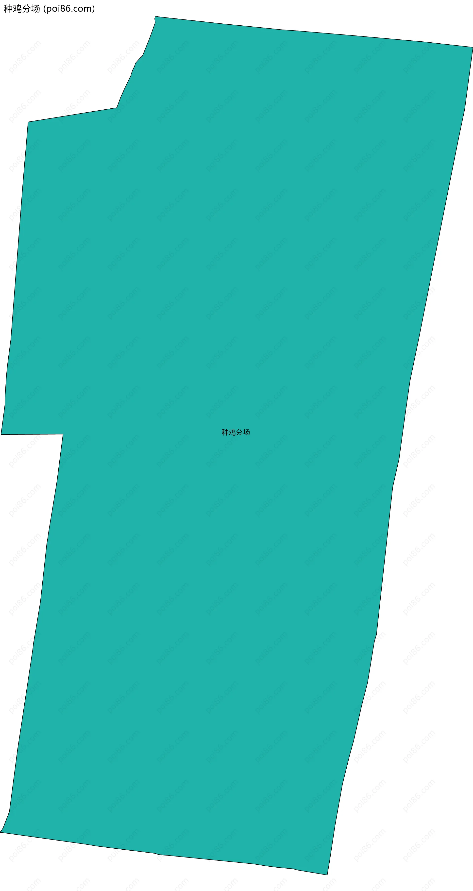 种鸡分场边界地图