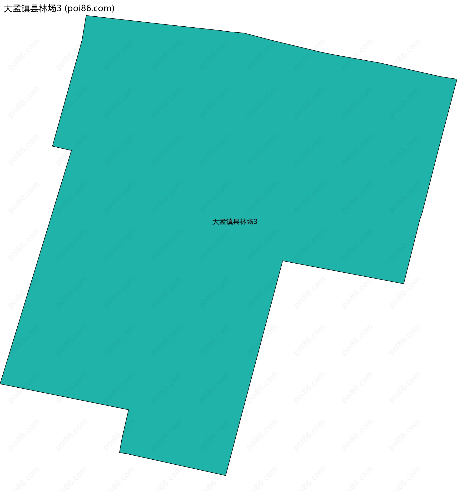 大孟镇县林场3边界地图