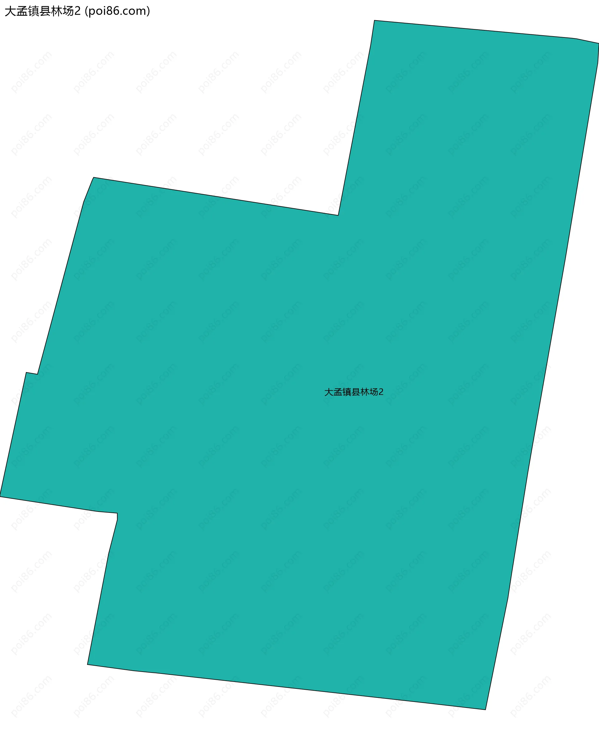 大孟镇县林场2边界地图