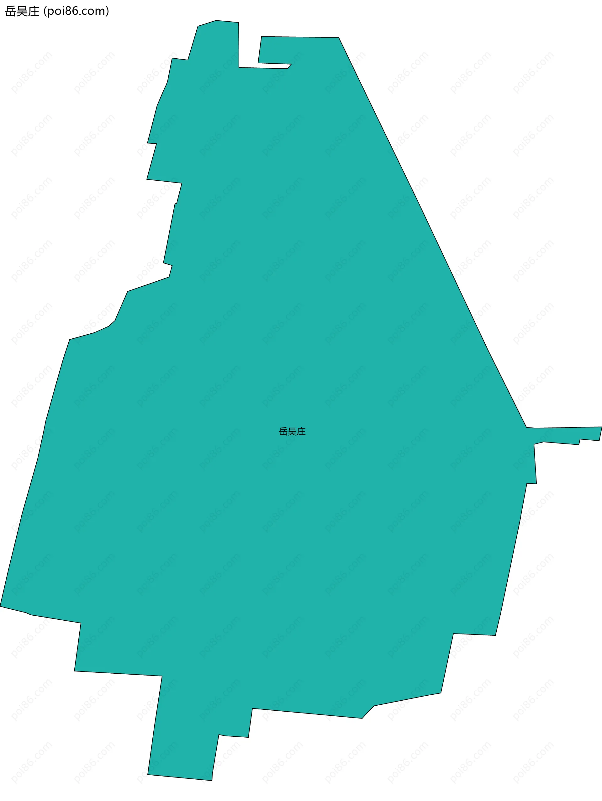 岳吴庄边界地图
