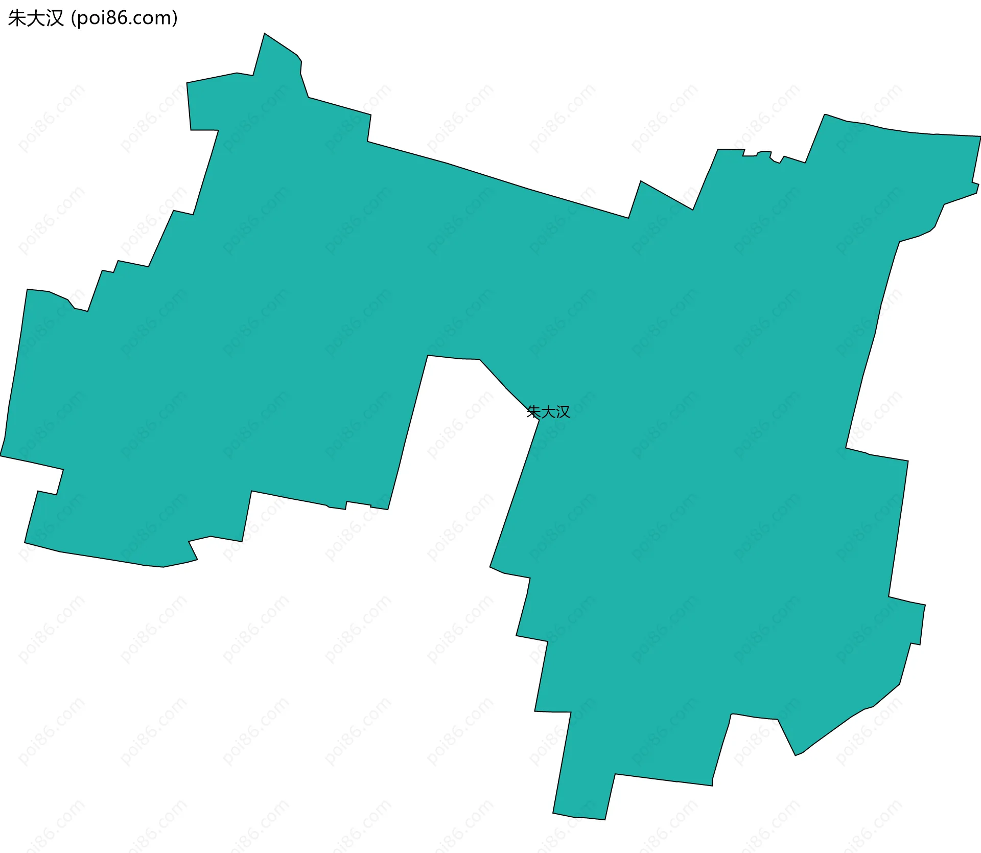 朱大汉边界地图