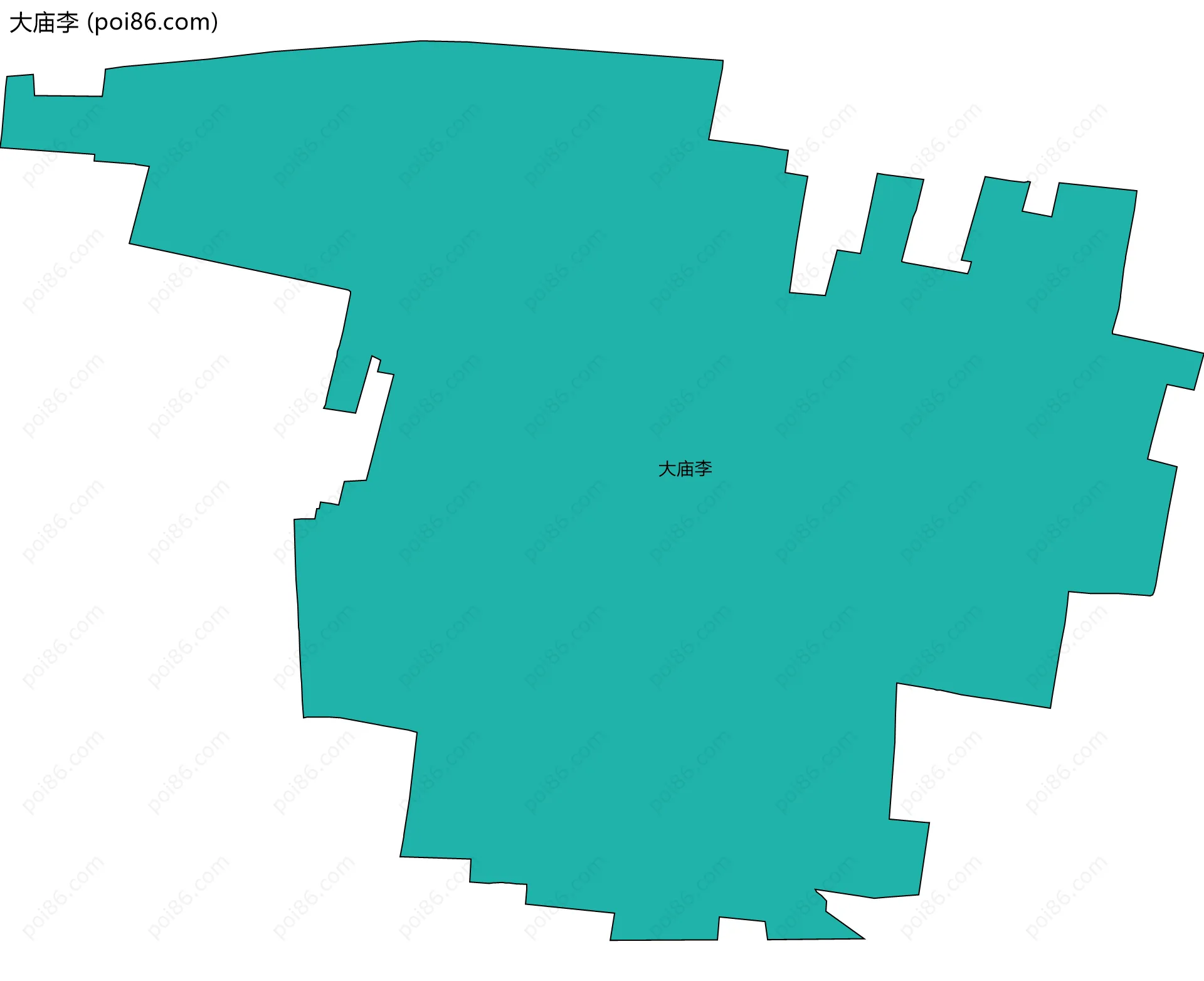 大庙李边界地图
