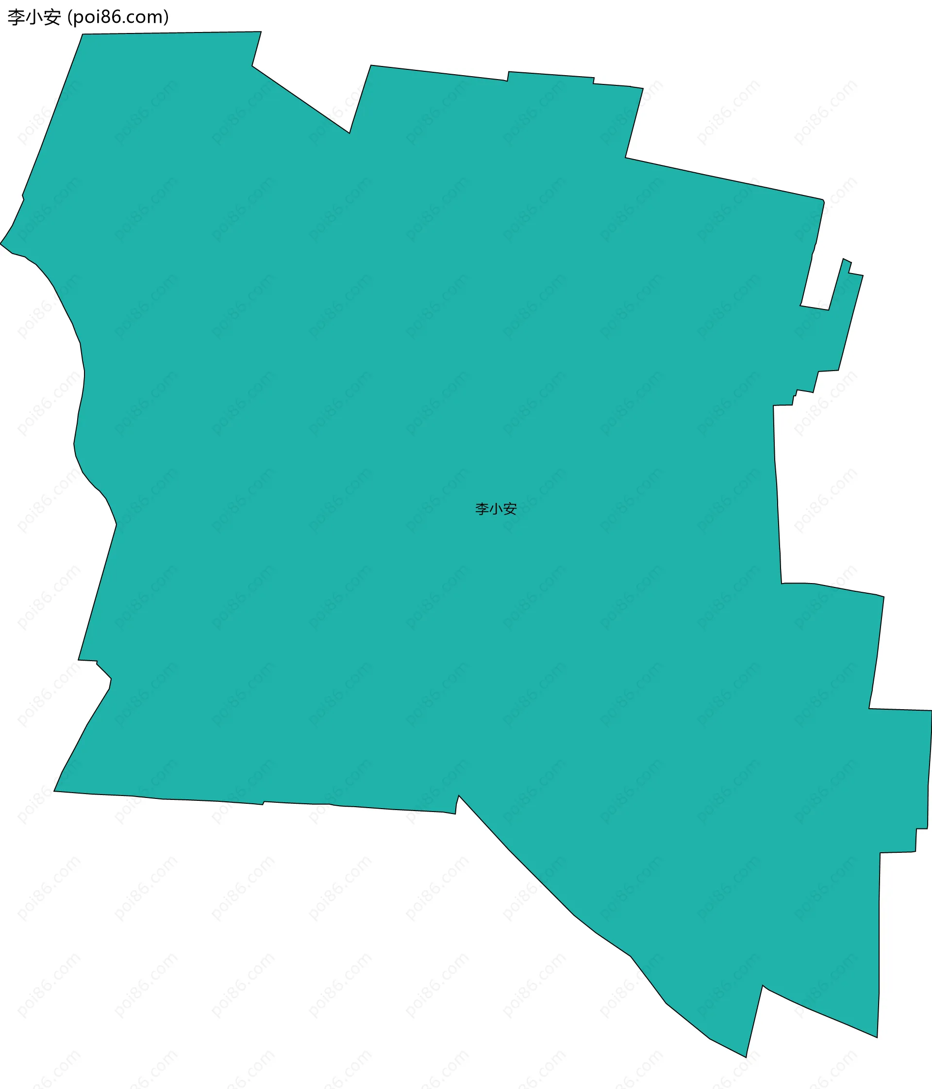 李小安边界地图