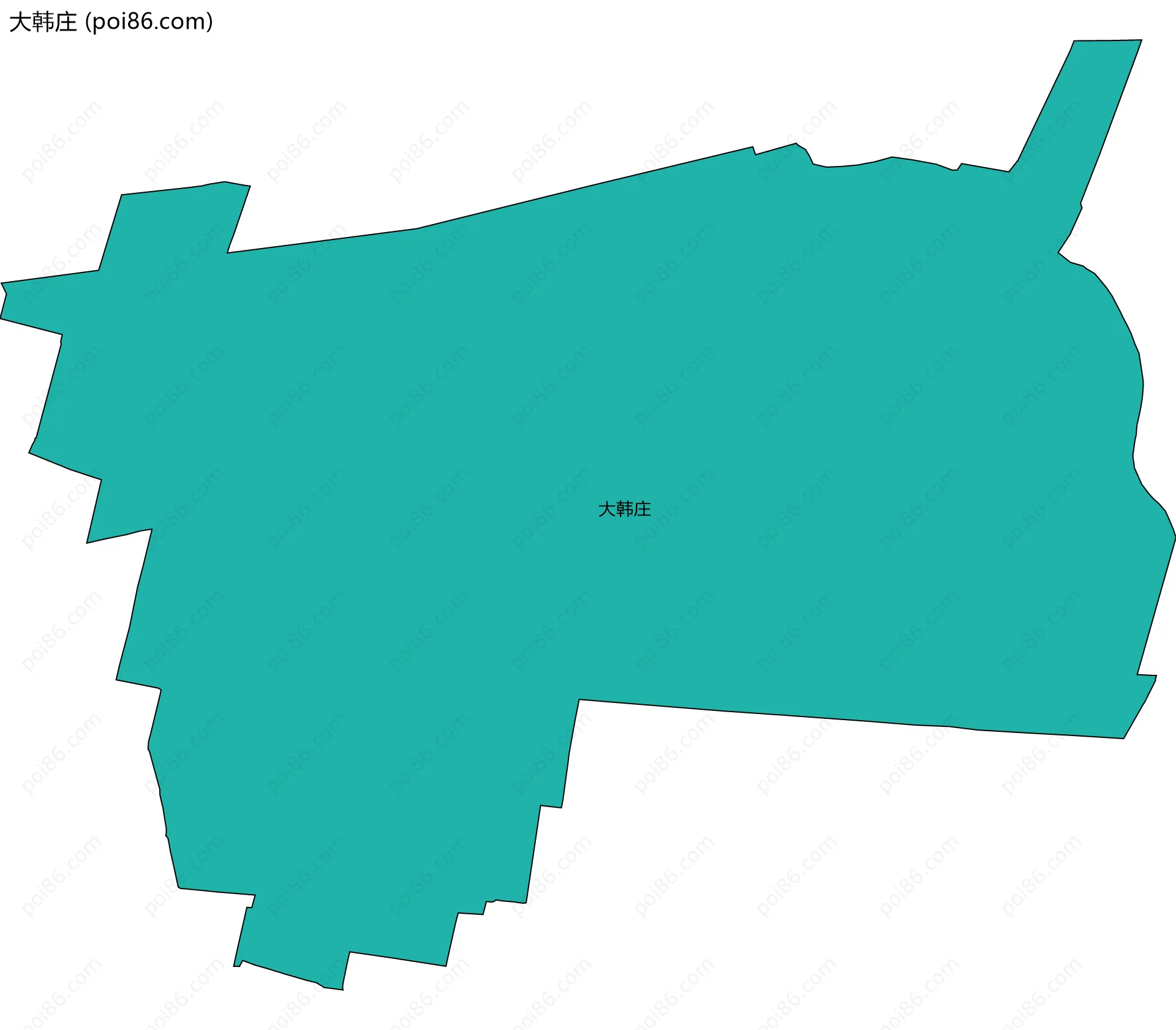 大韩庄边界地图