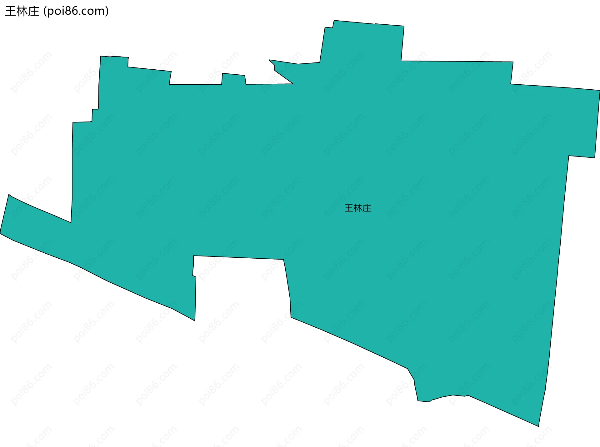 王林庄边界地图