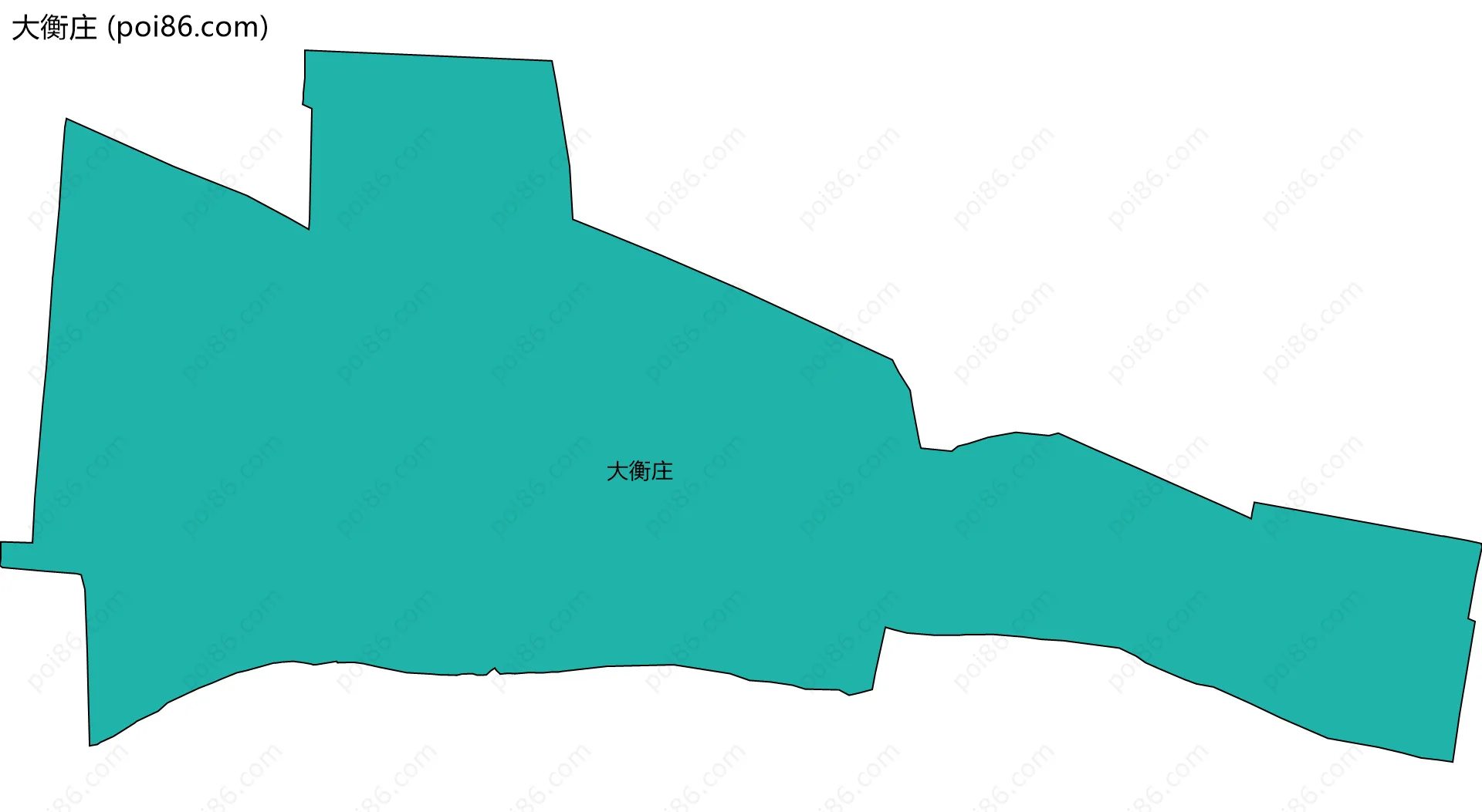 大衡庄边界地图