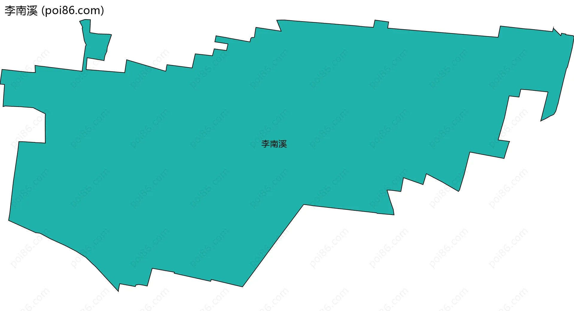 李南溪边界地图