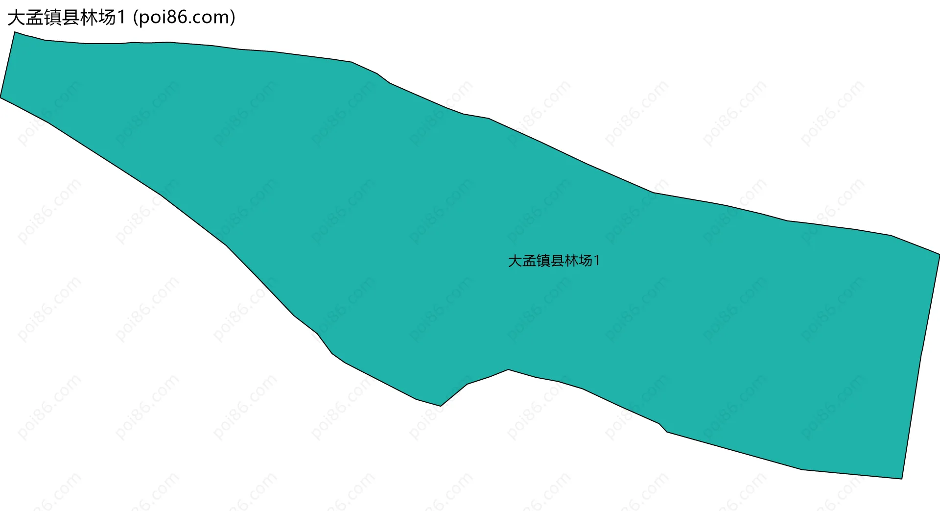 大孟镇县林场1边界地图