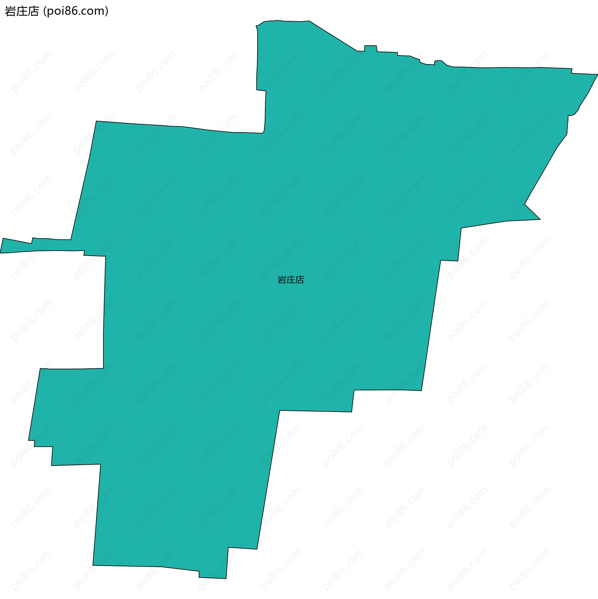 岩庄店边界地图