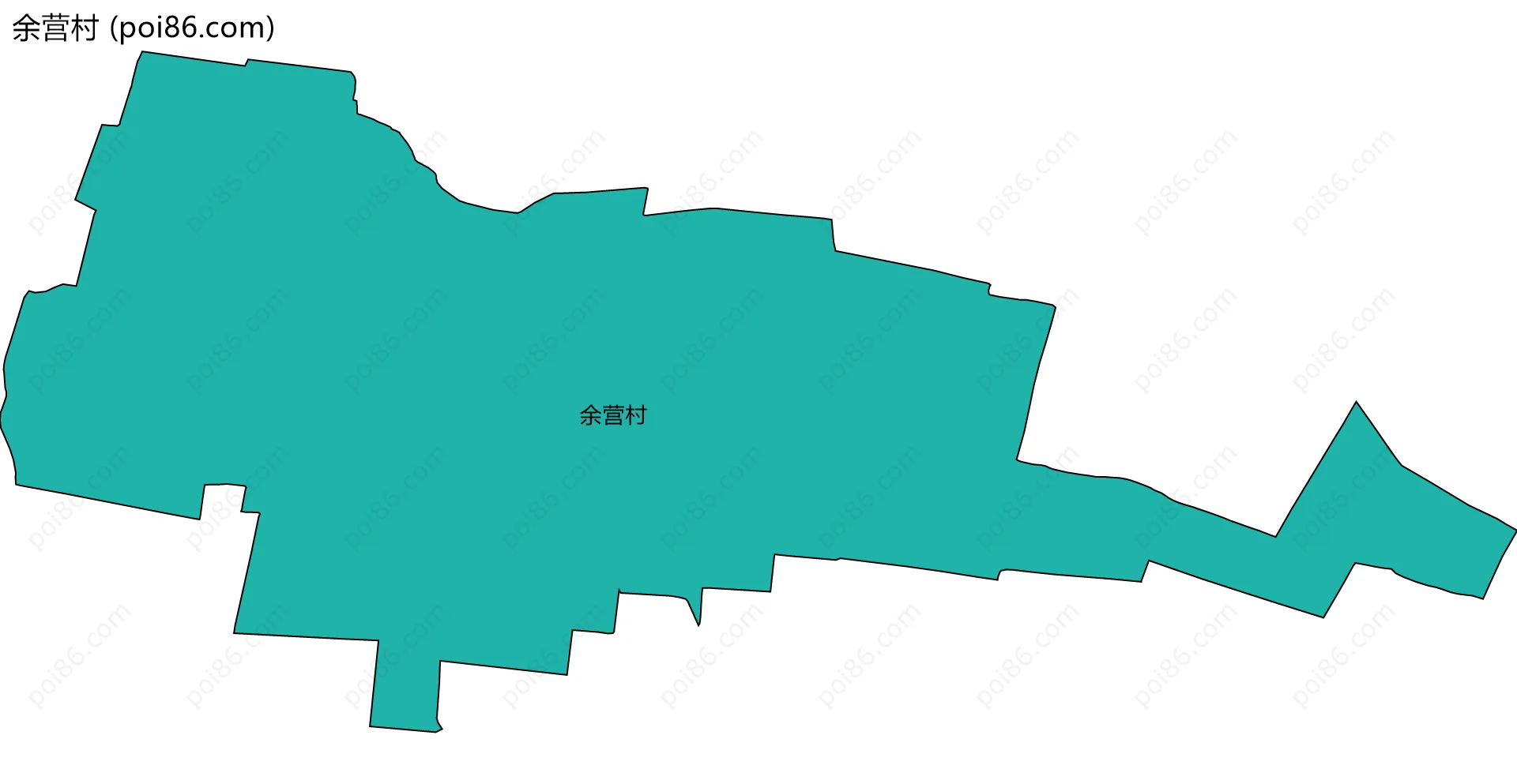 余营村边界地图