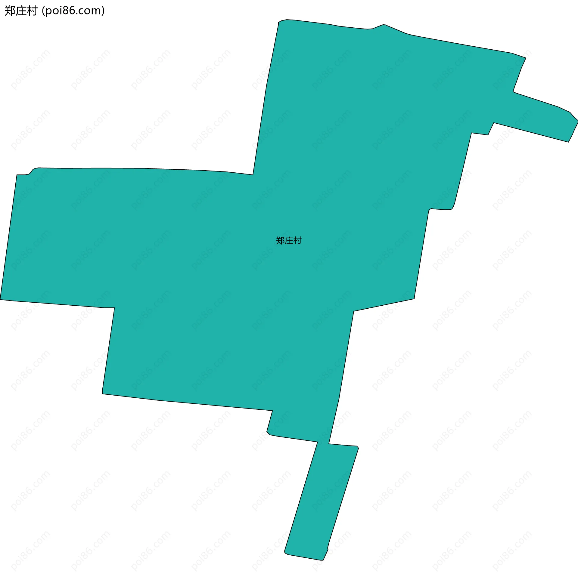 郑庄村边界地图