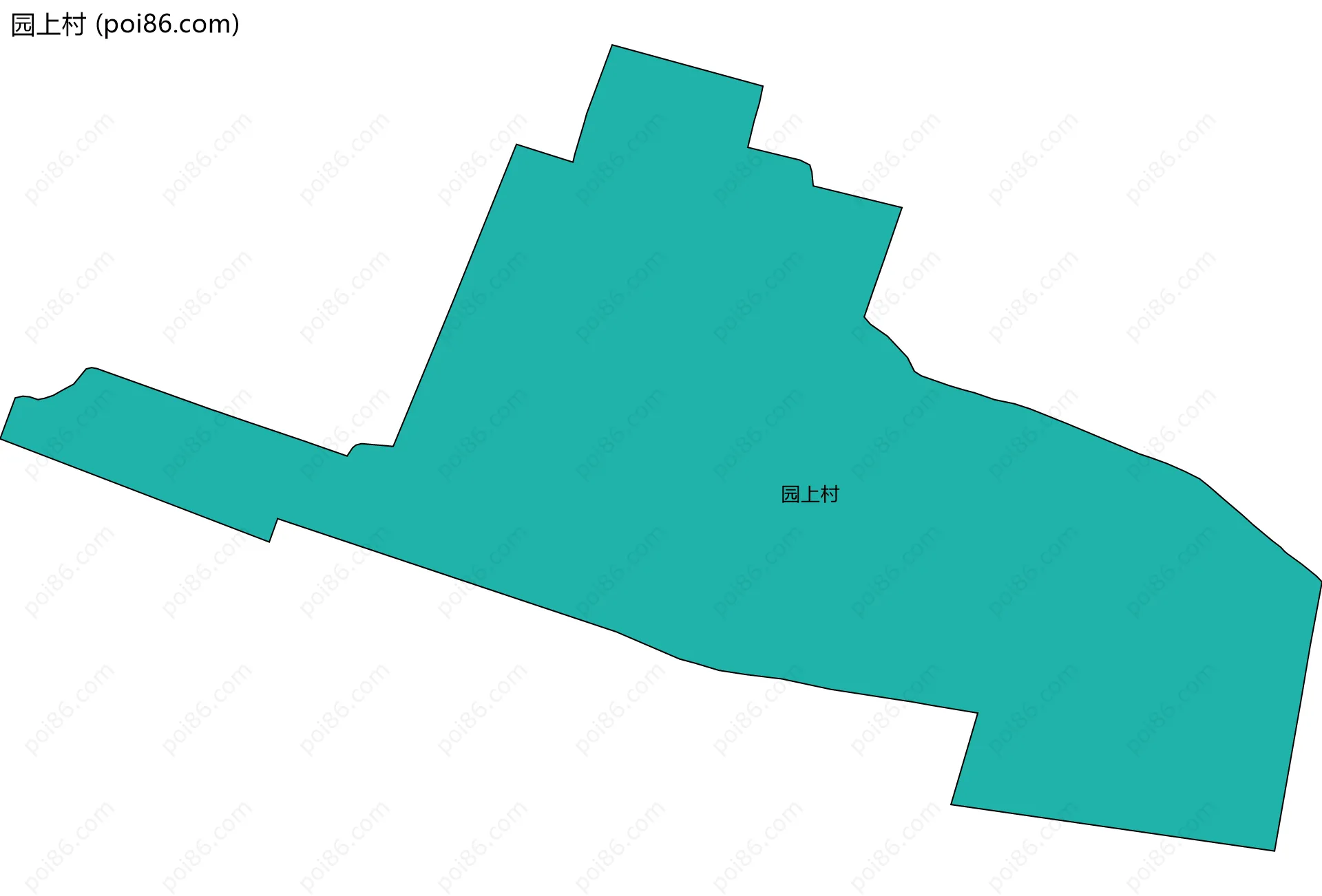 园上村边界地图
