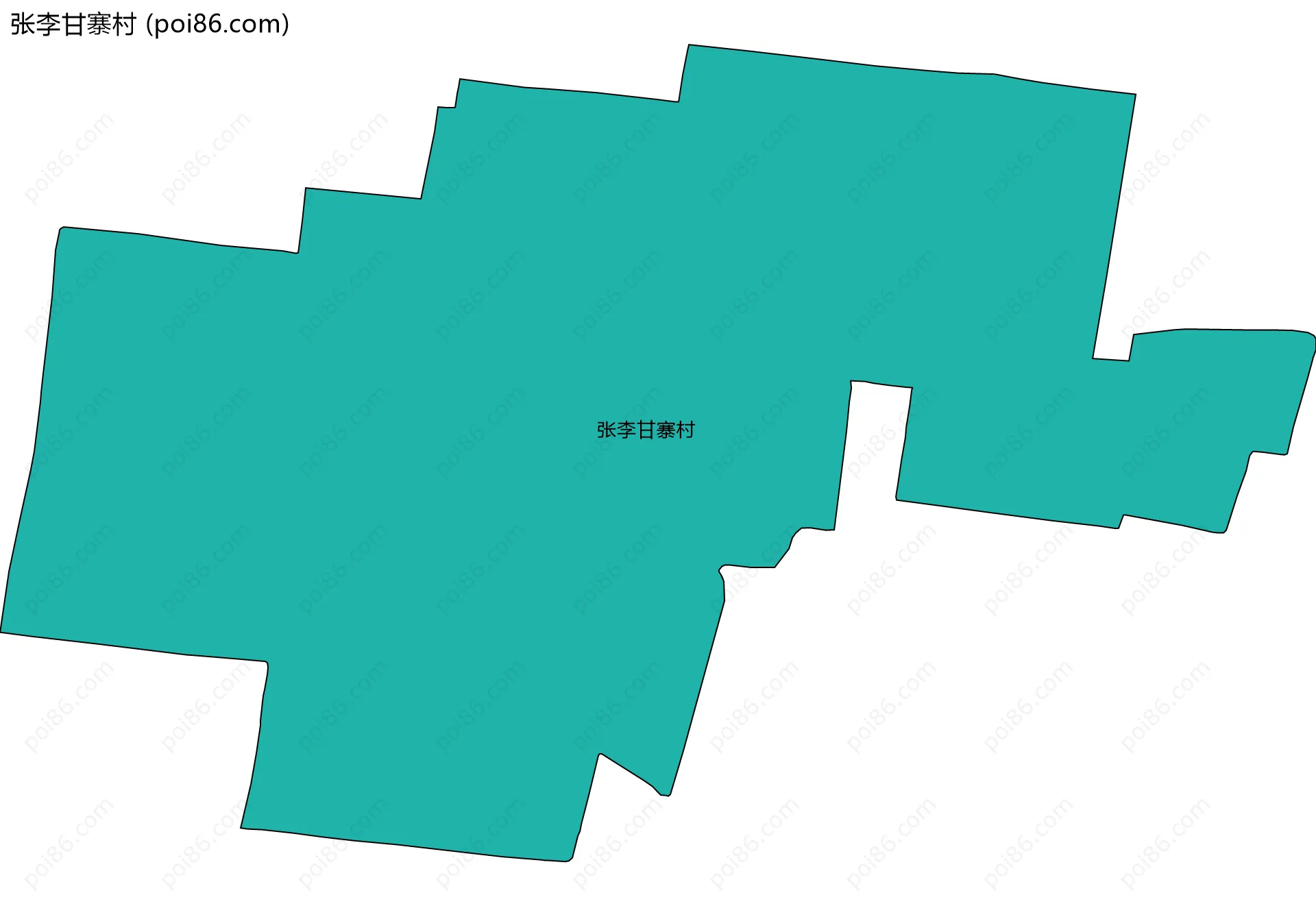 张李甘寨村边界地图