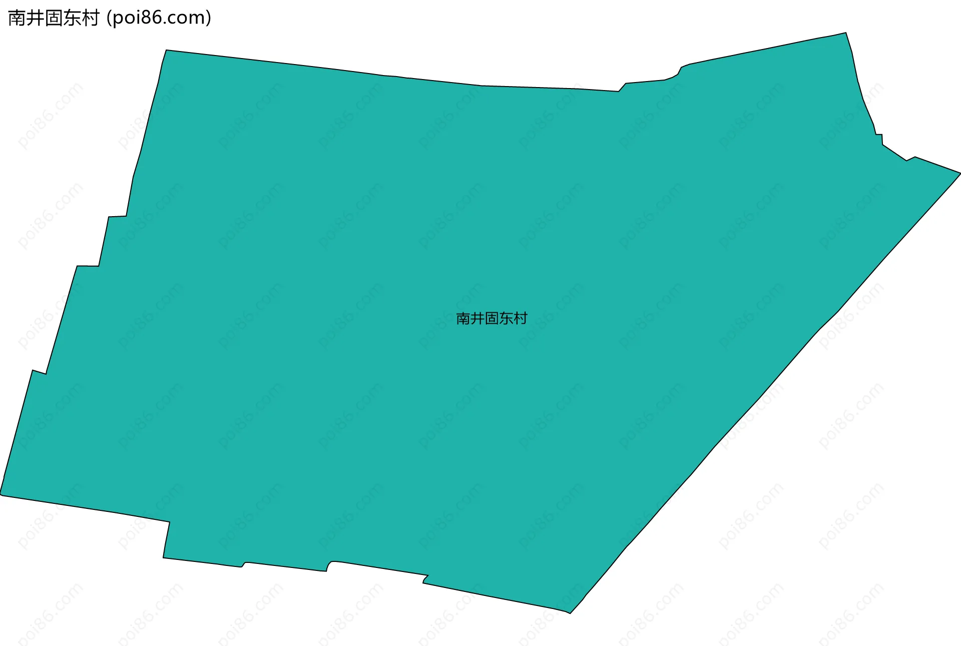 南井固东村边界地图