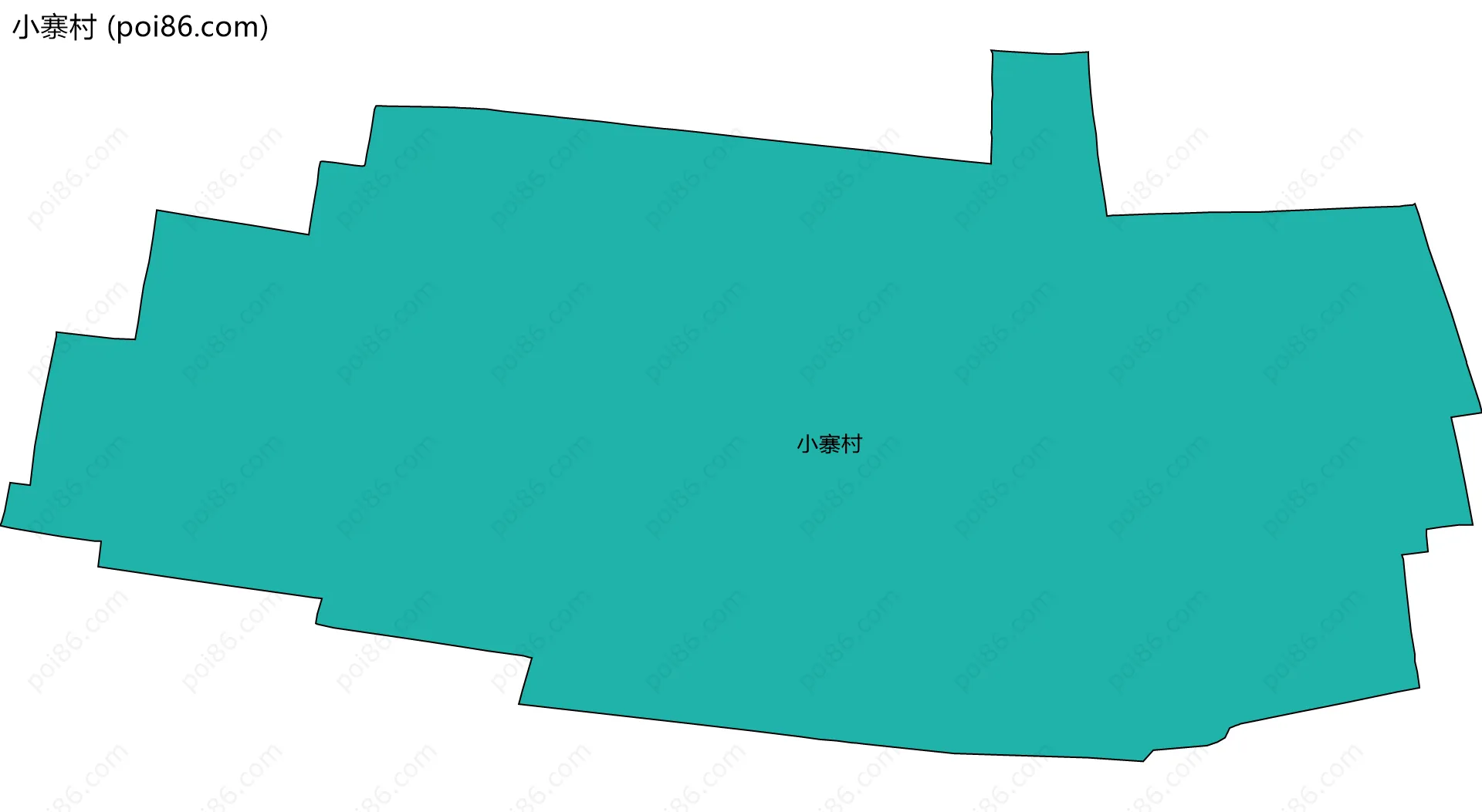 小寨村边界地图