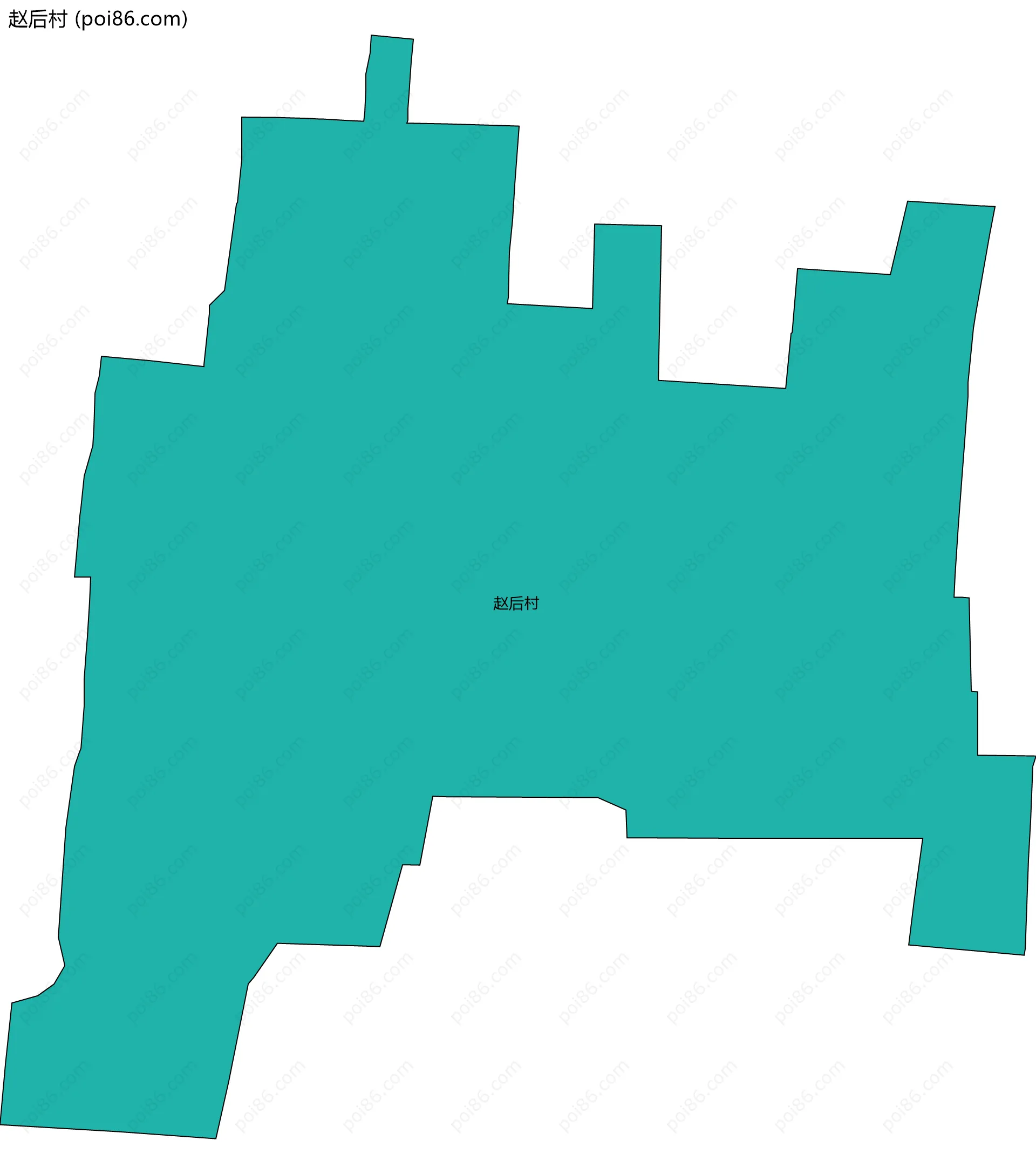 赵后村边界地图