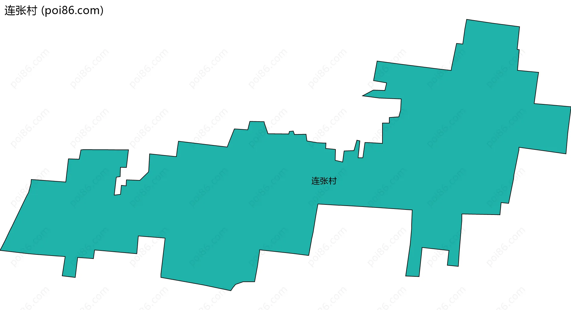 连张村边界地图