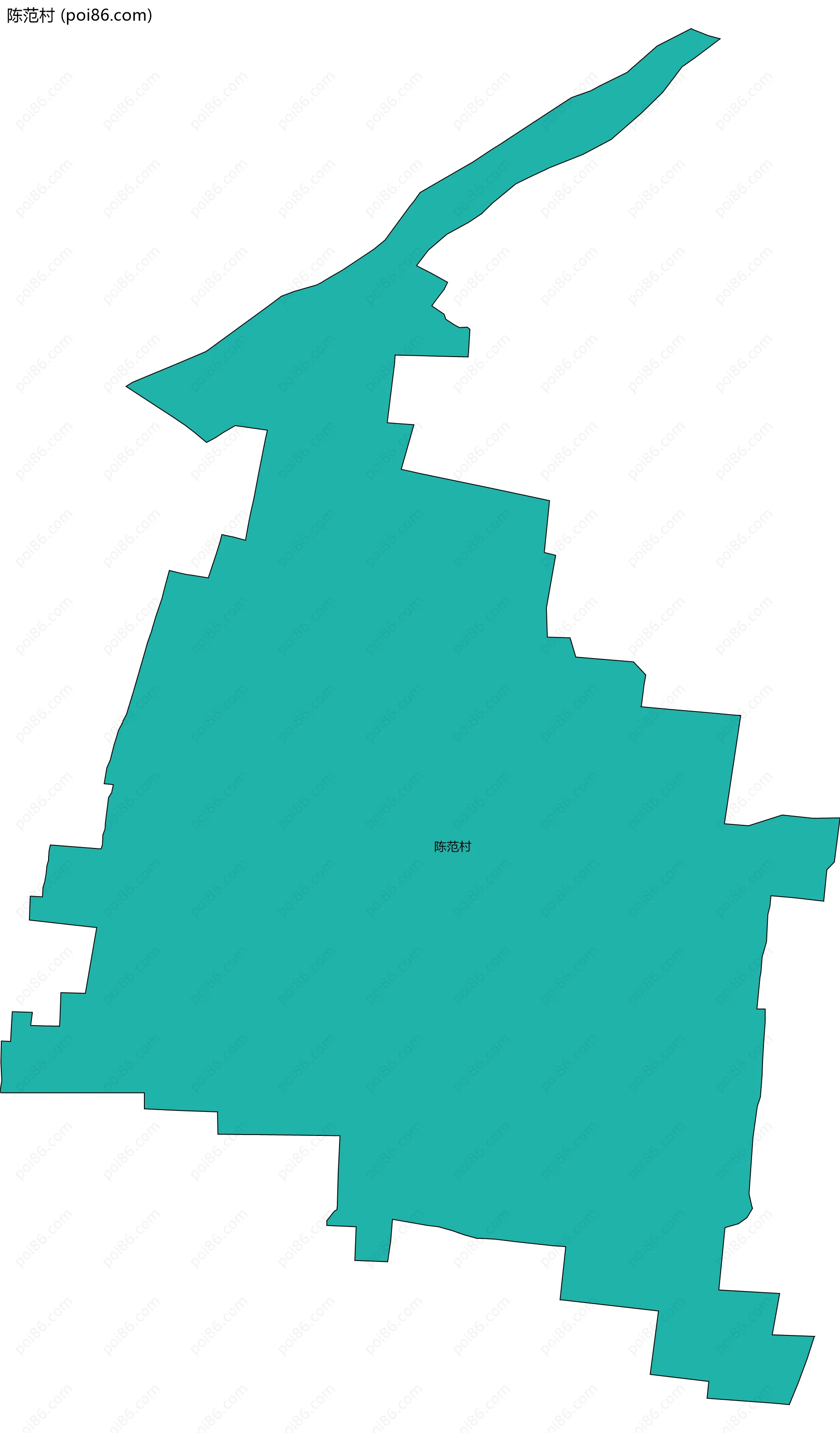 陈范村边界地图