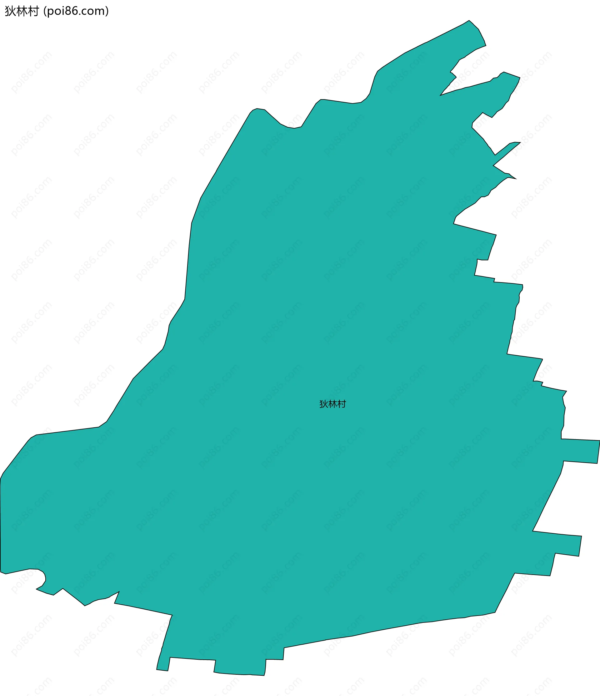 狄林村边界地图