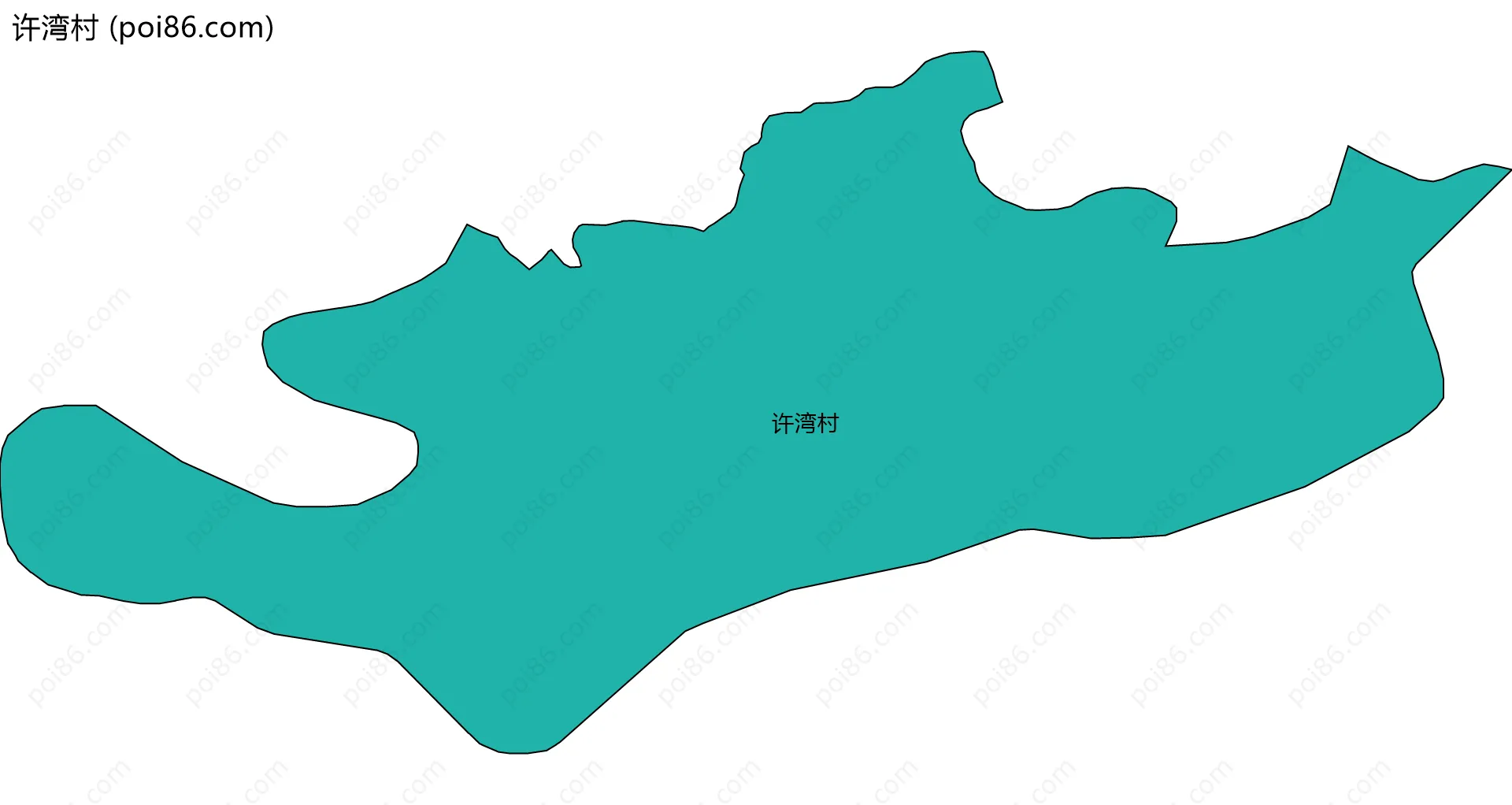 许湾村边界地图