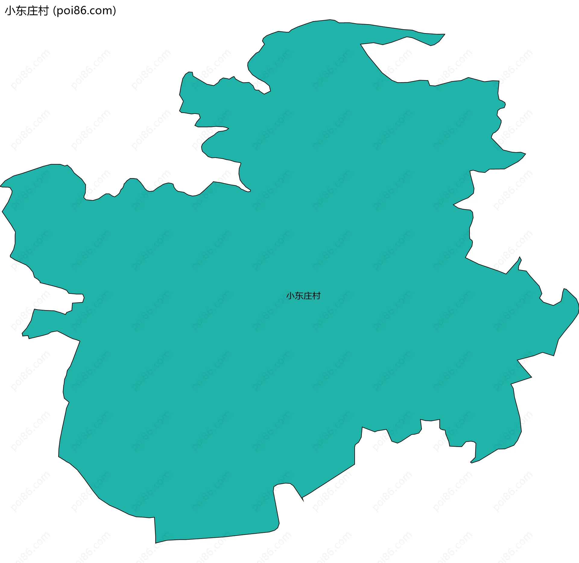 小东庄村边界地图