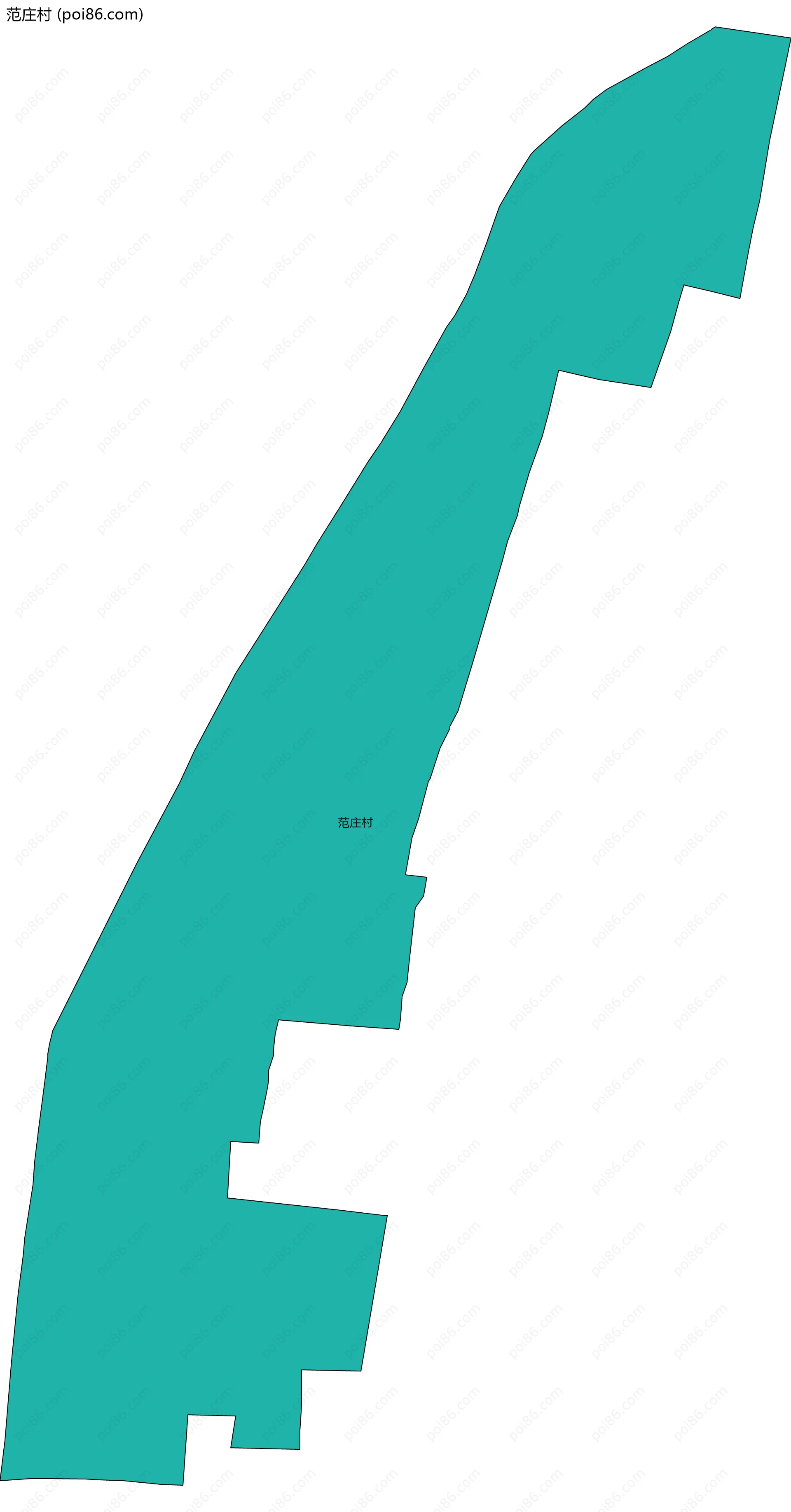 范庄村边界地图