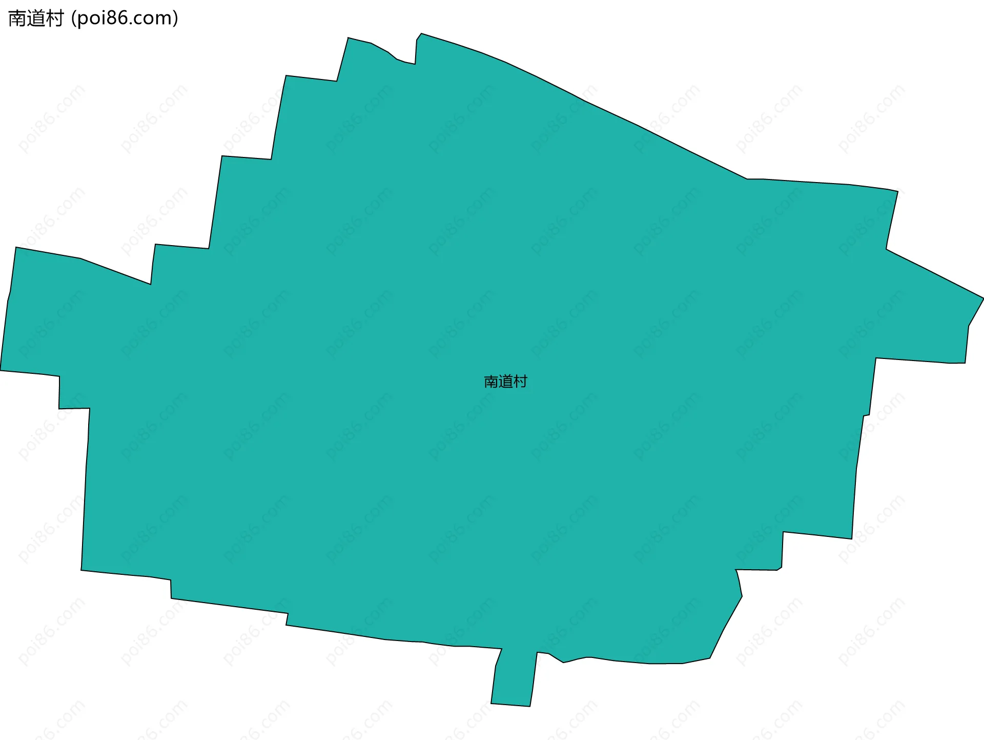 南道村边界地图